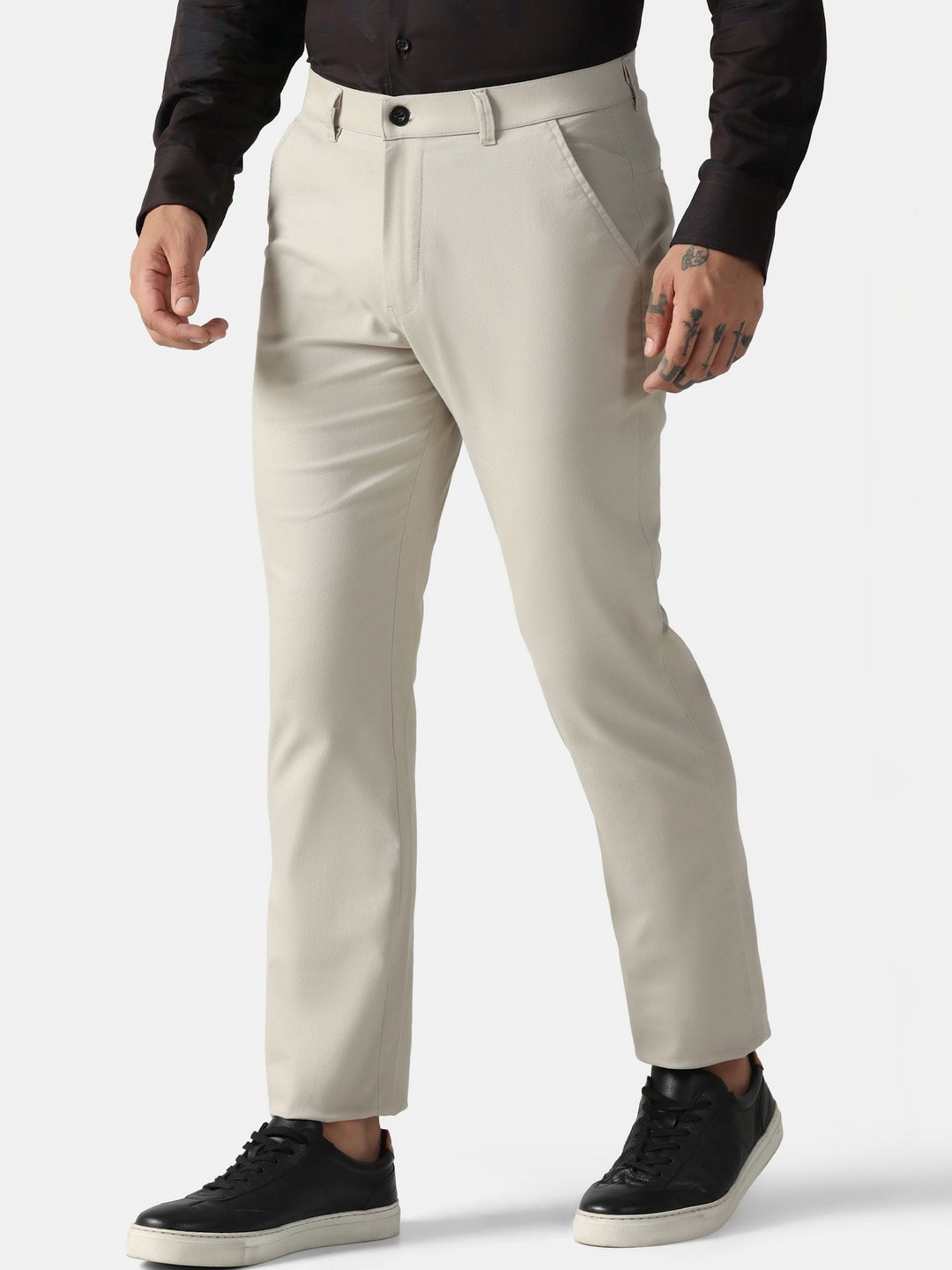 TAGDO FASHION Men Solid Smart Fit Formal Trousers