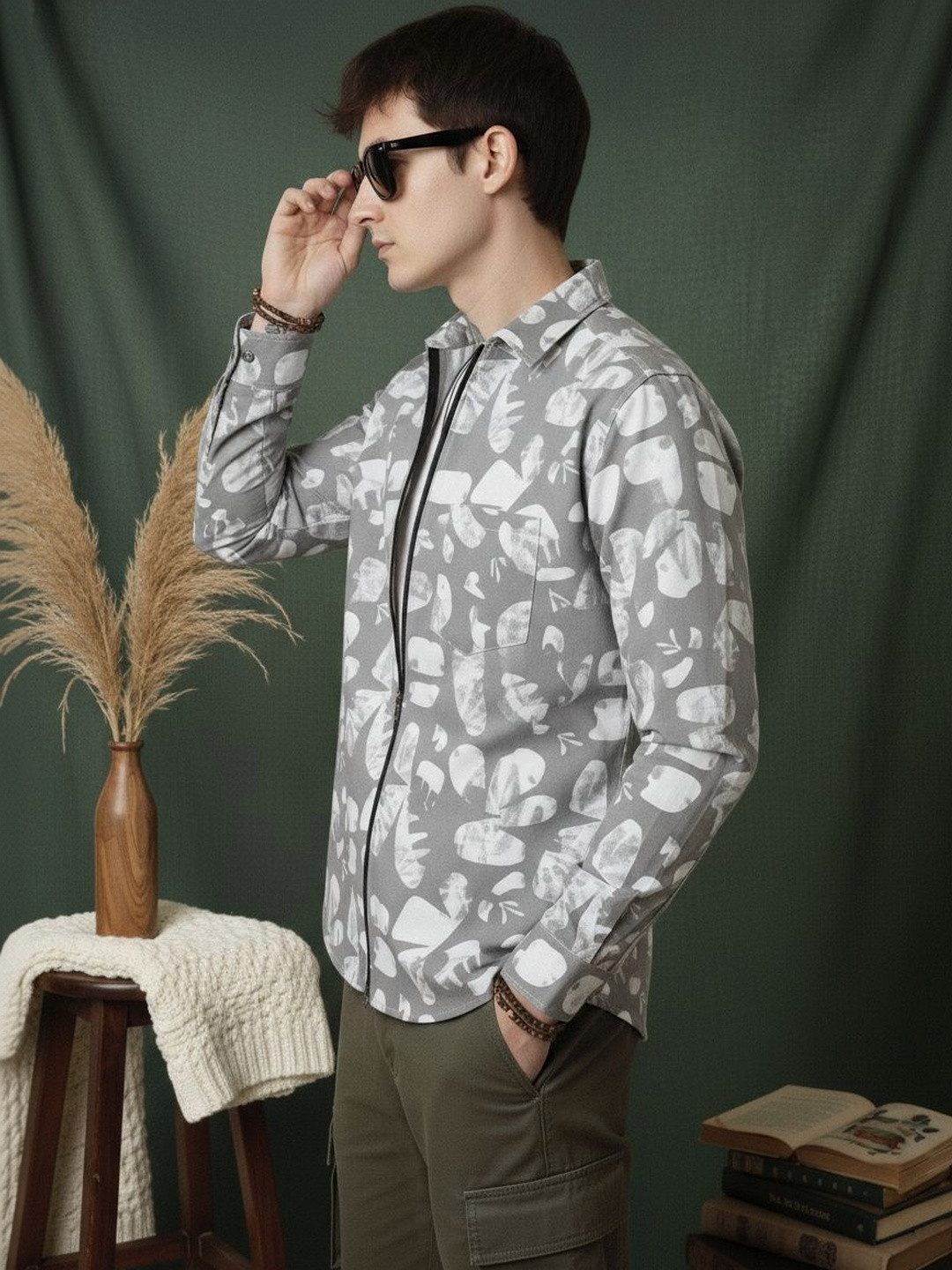 Pjyot by surhi Men Relaxed Printed Casual Shirt