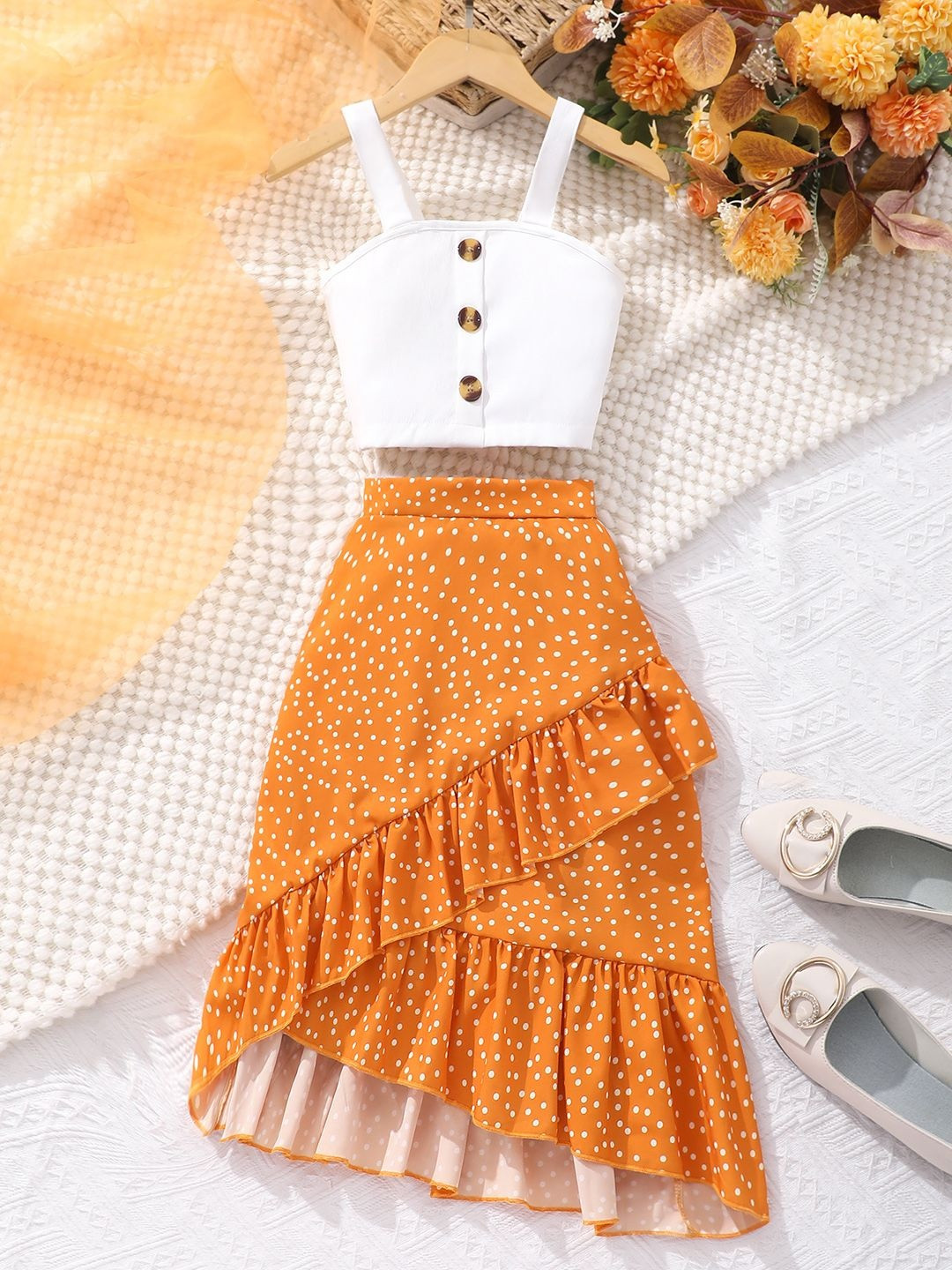 Lil Tomatoes Girls Top with Skirt