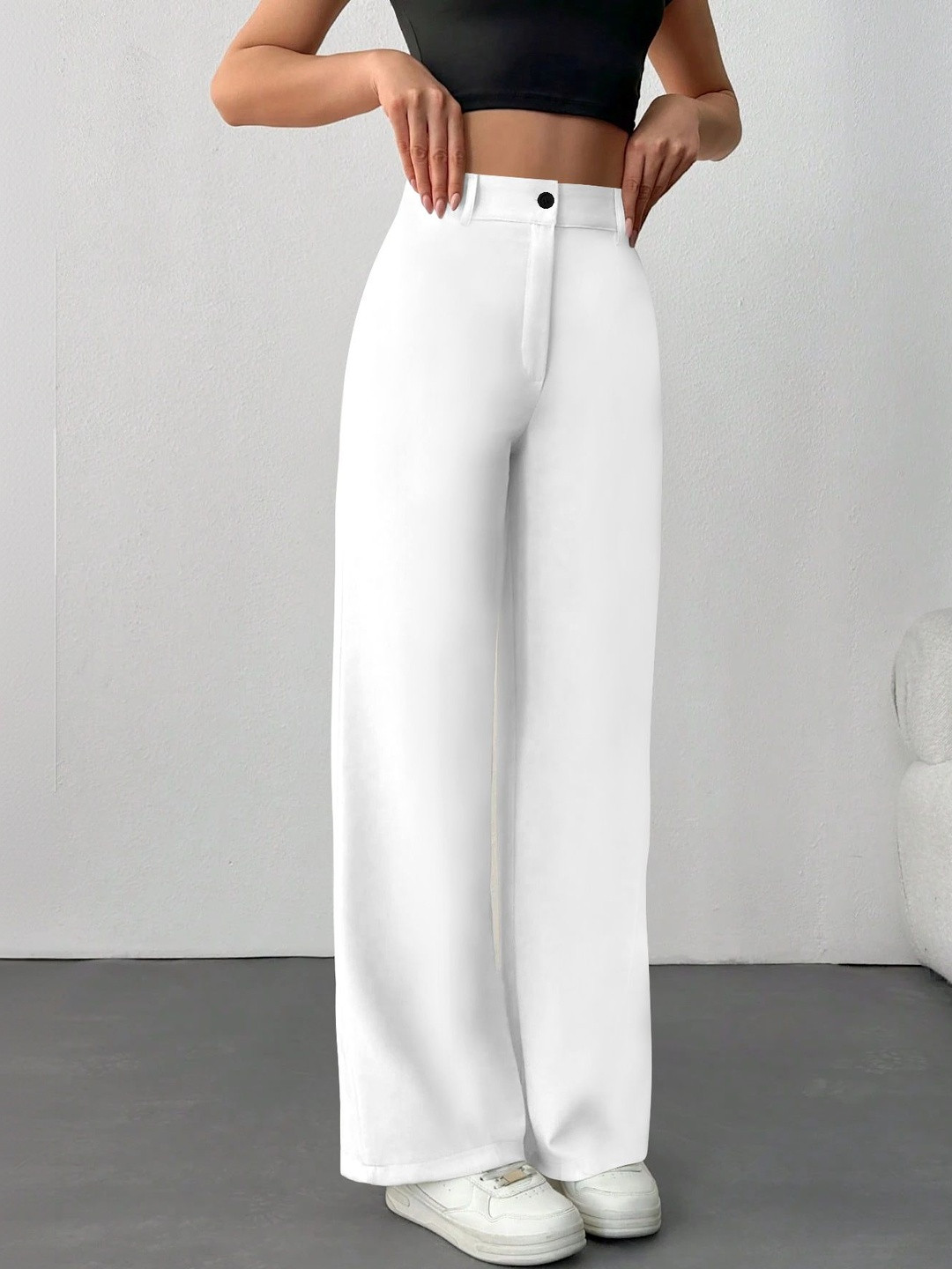 BAESD Women Relaxed High-Rise Non Iron Trousers