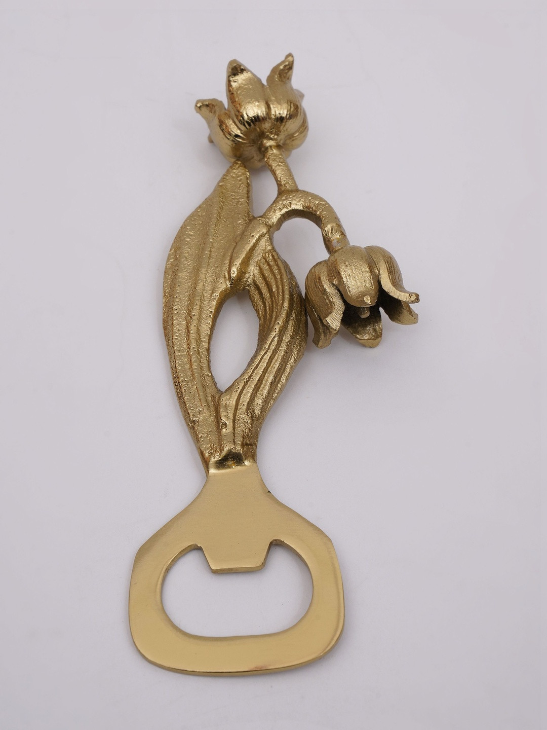 JAYPORE Antique Gold Handcrafted Stainless Steel And Brass Bar Tool