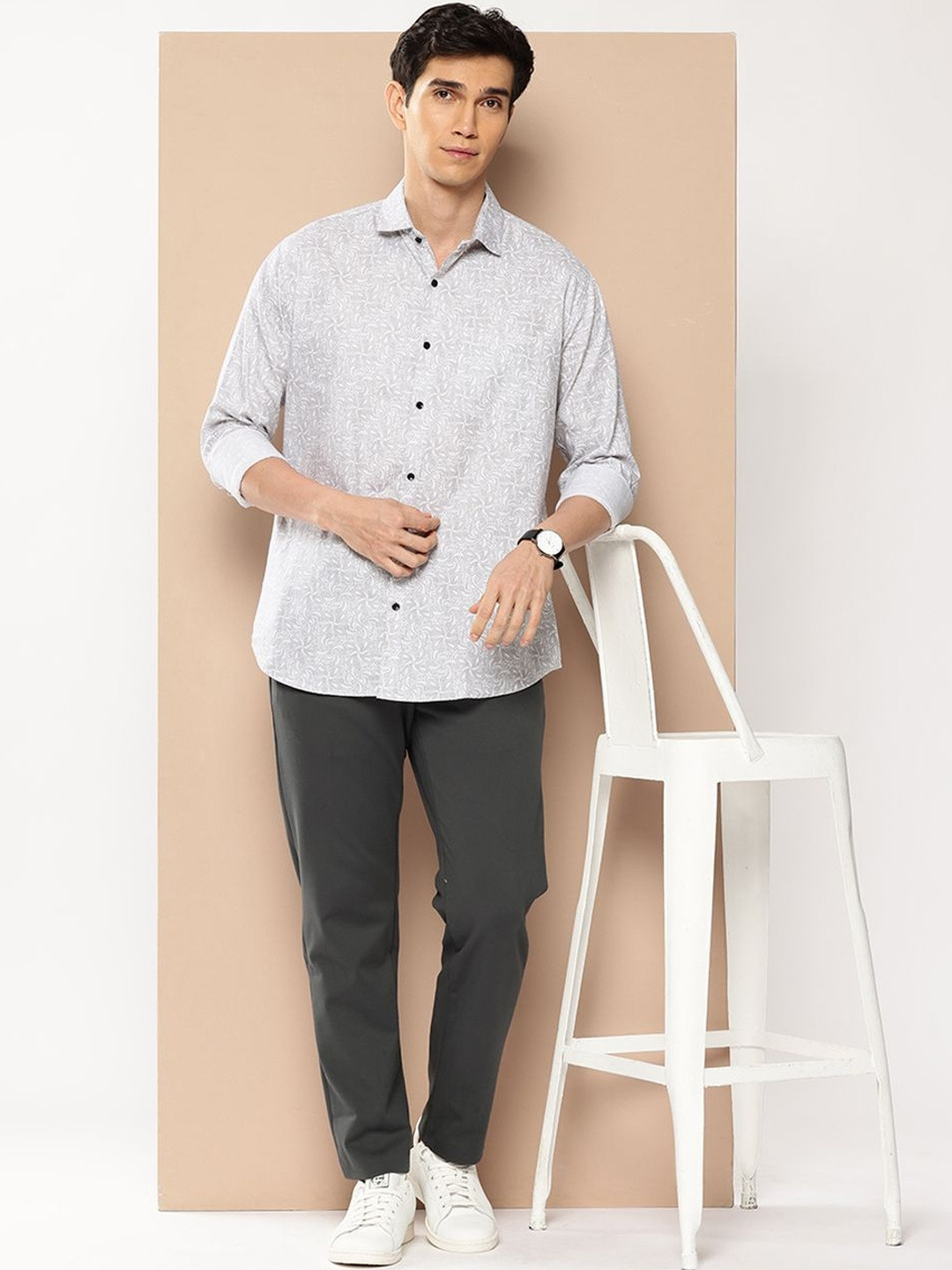 THE BEETEL HOUSE Men Comfort Slim Fit Printed Casual Shirt