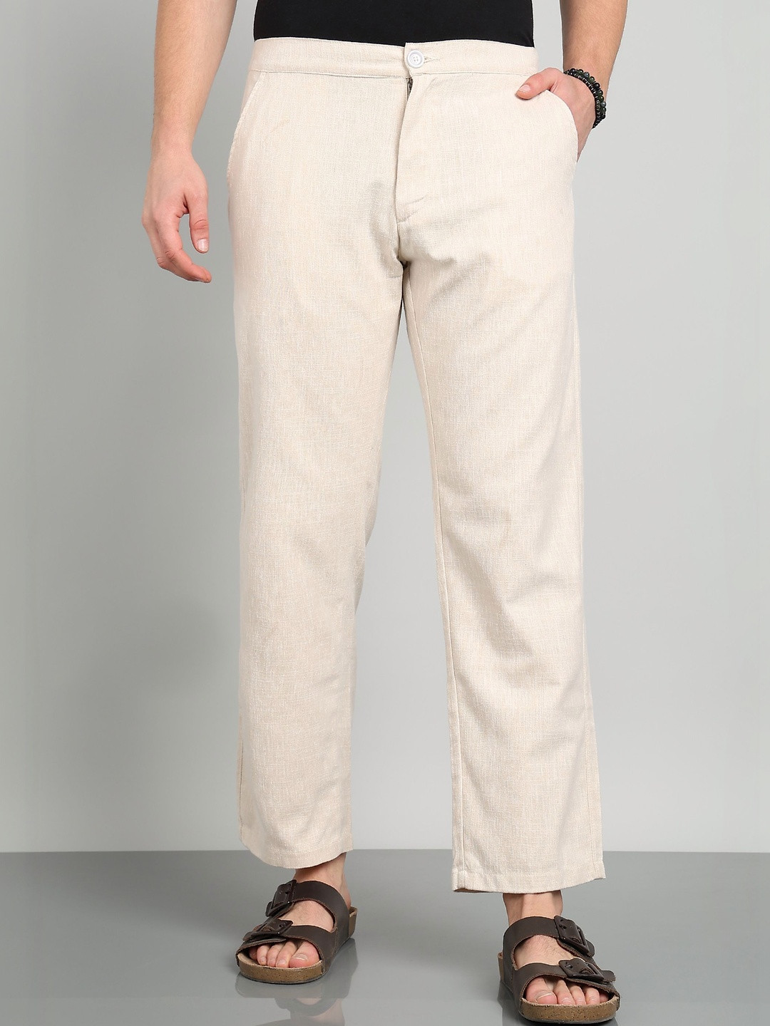 BROWN BROTHERS Men Slim Fit Trousers