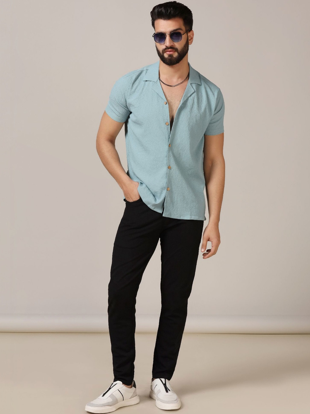 TAGDO FASHION Men?s Regular Fit Short Sleeve Shirt