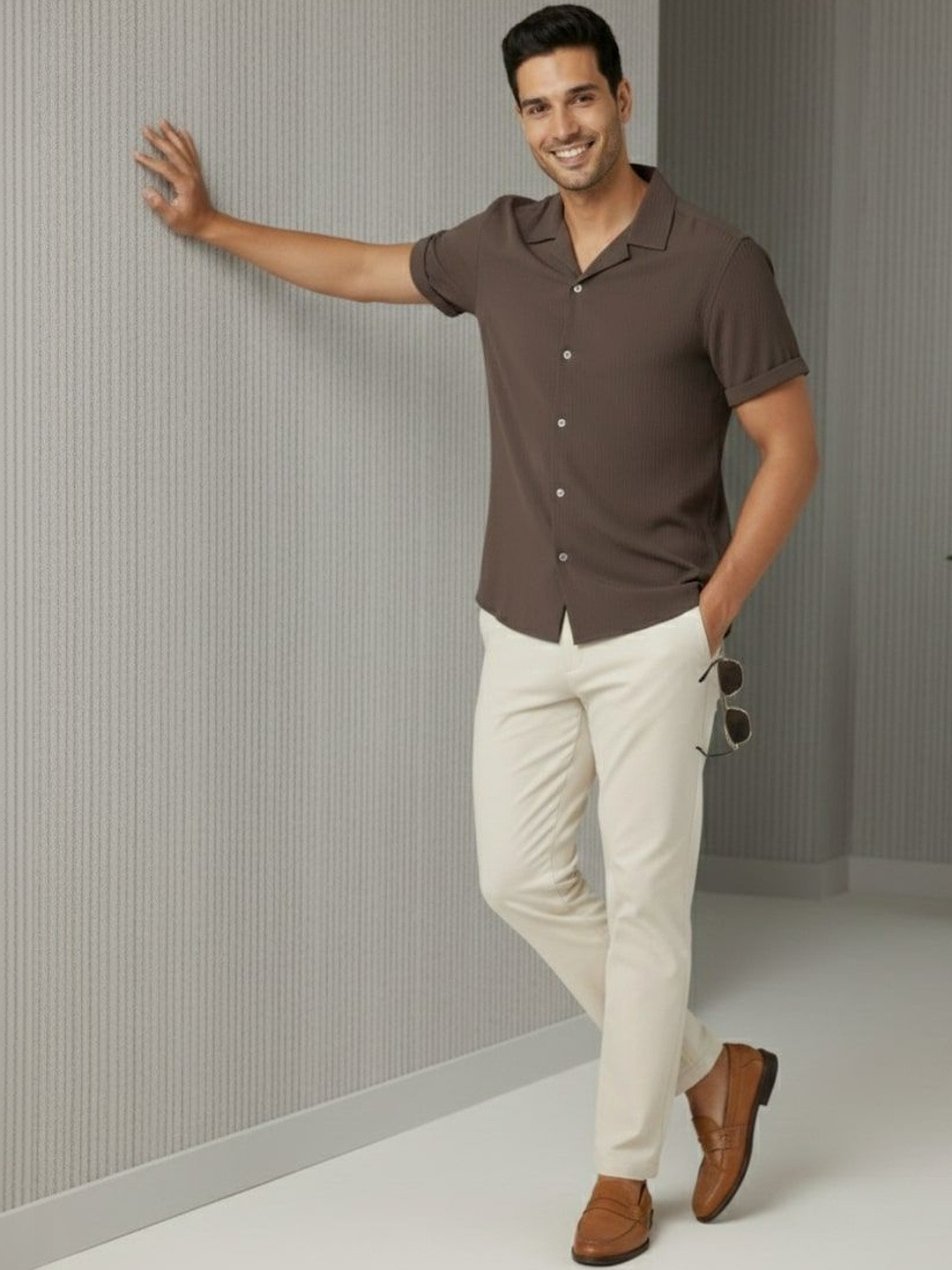 TAGDO FASHION Men?s Regular Fit Short Sleeve Shirt