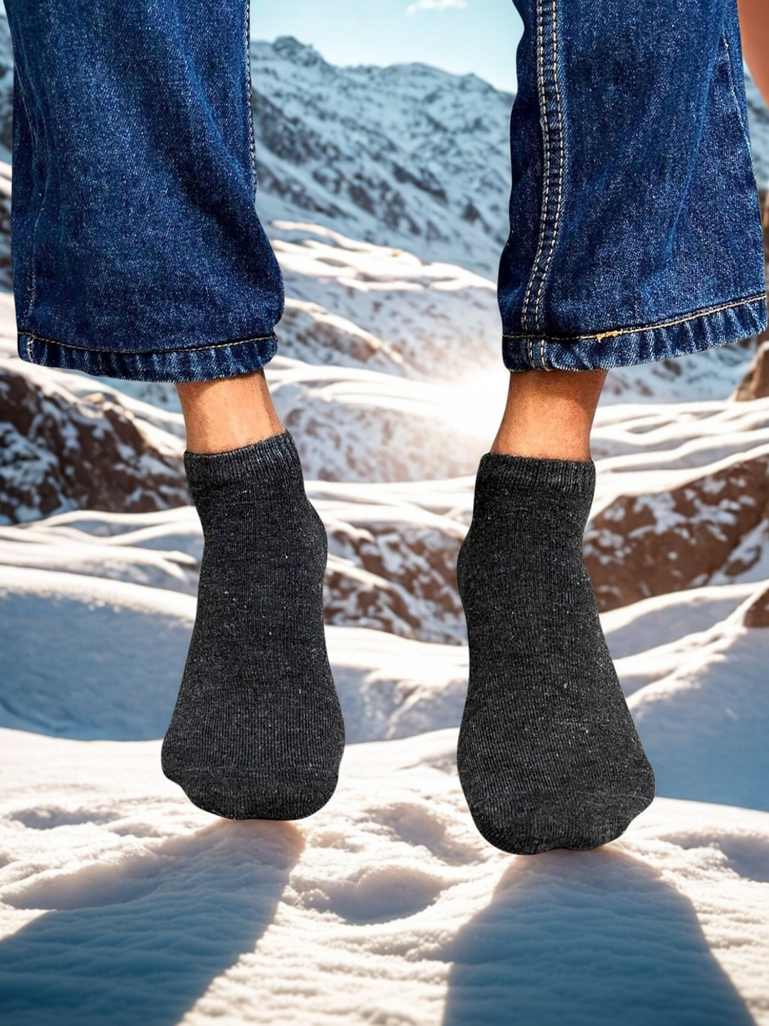 MJE Men Cotton Blend Assorted Ankle Length Socks