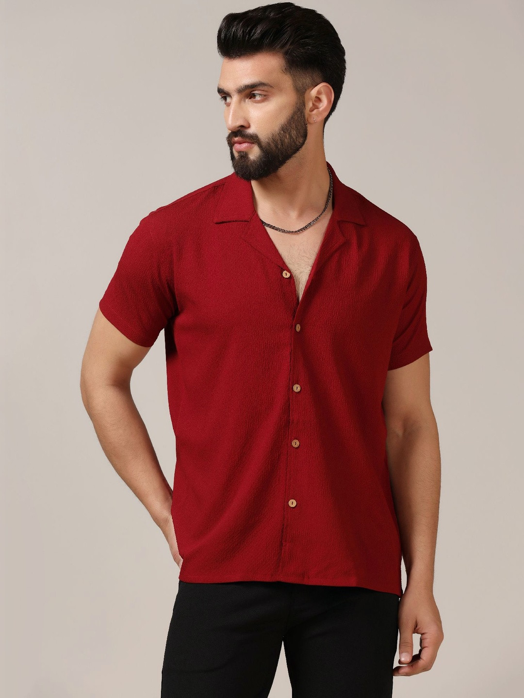 TAGDO FASHION Men?s Regular Fit Short Sleeve Shirt