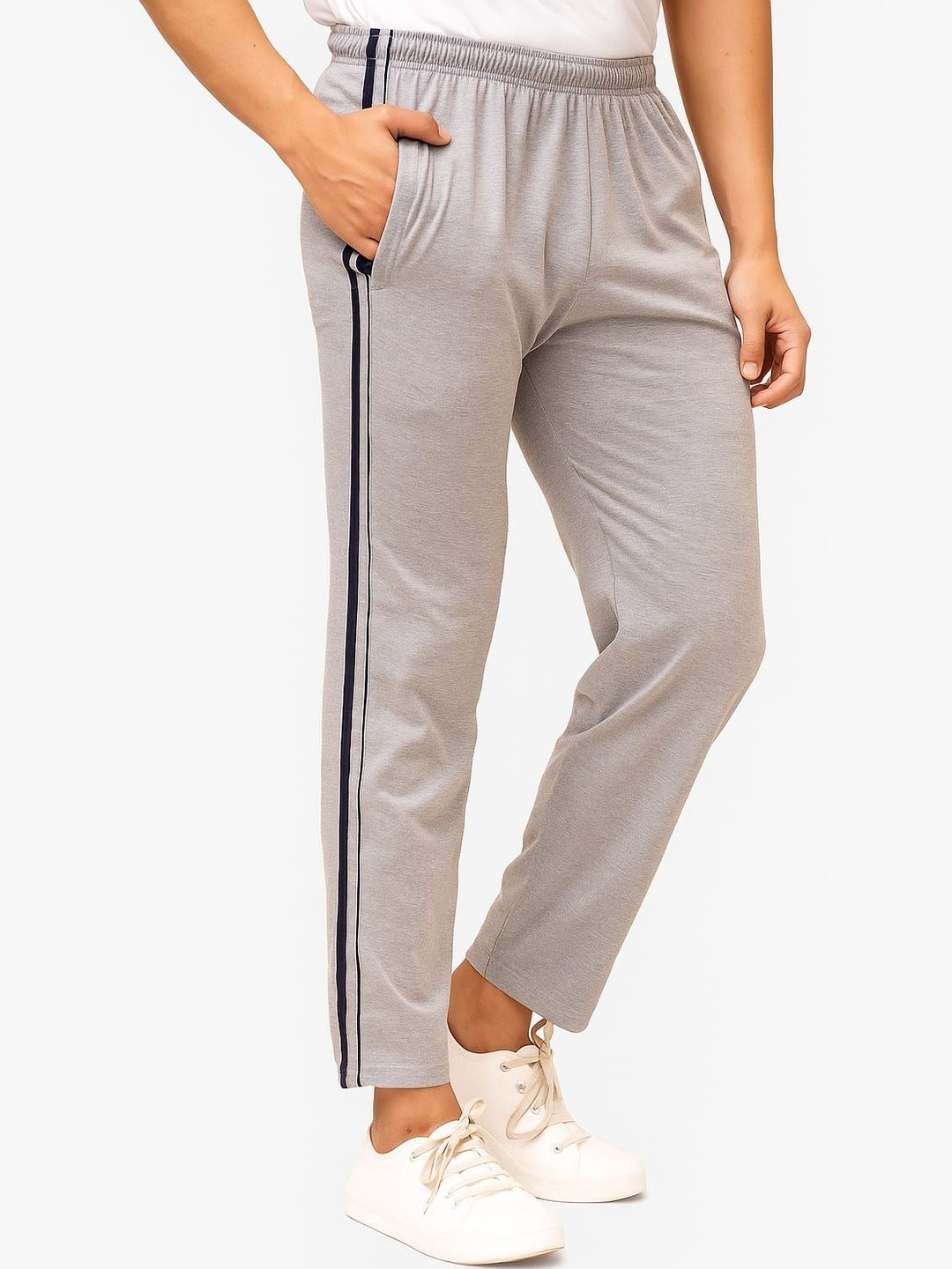 9LKHA Men Mid-Rise Track Pants