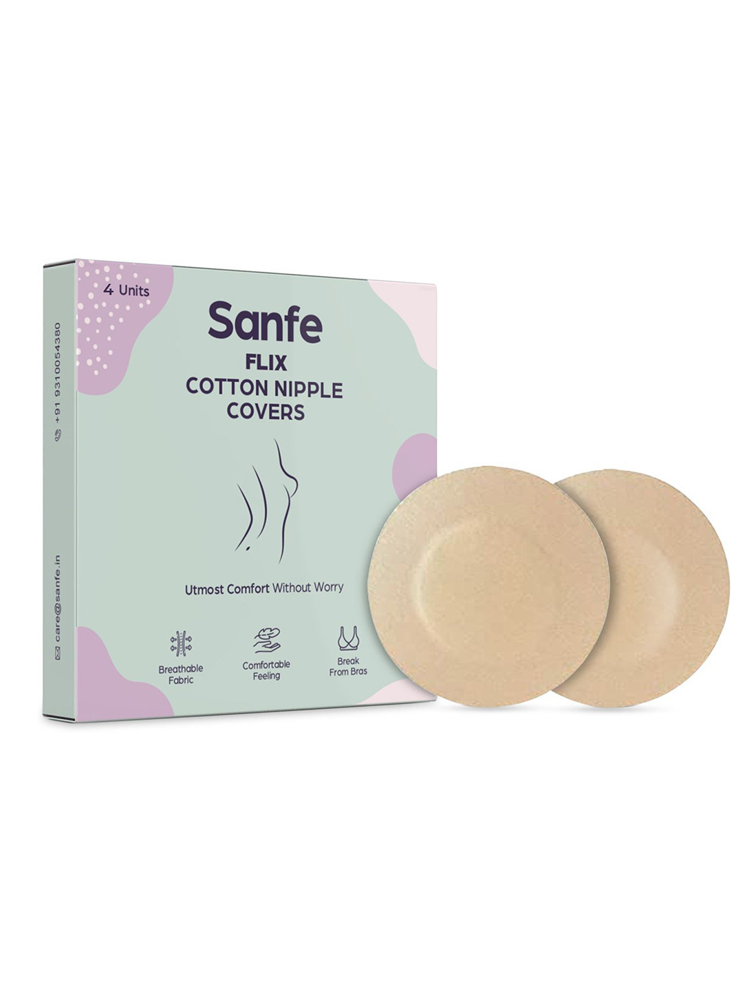 Sanfe Set of 4 Stick-On Lingerie accessories