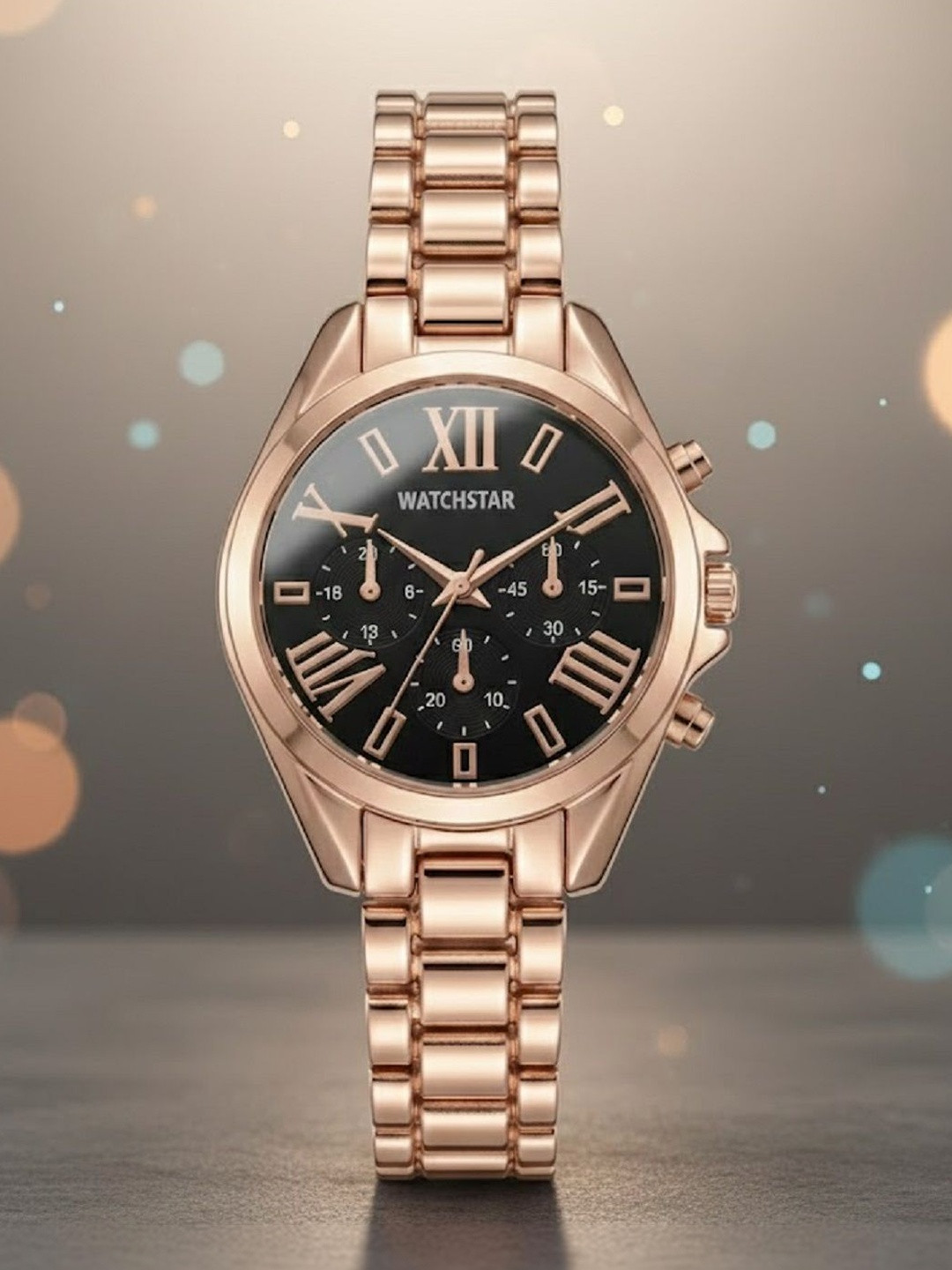 WATCHSTAR Women Dial & Stainless Steel Bracelet Style Straps Analogue Date Watch