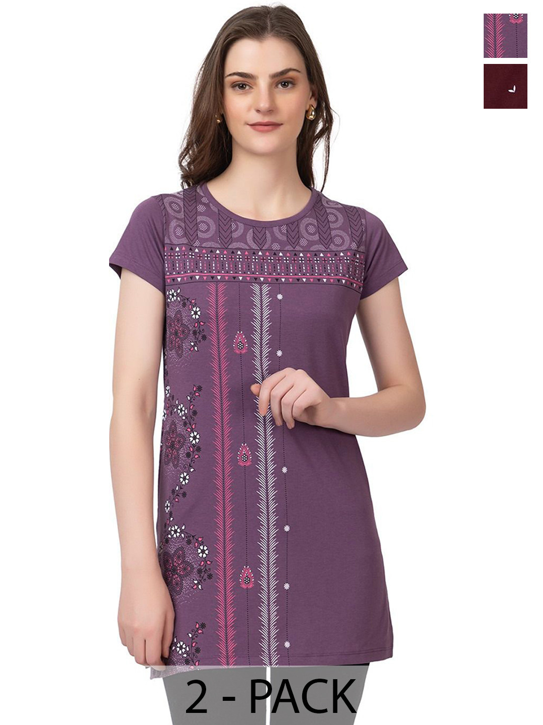 Startouch Women Floral 2 Printed T-shirt