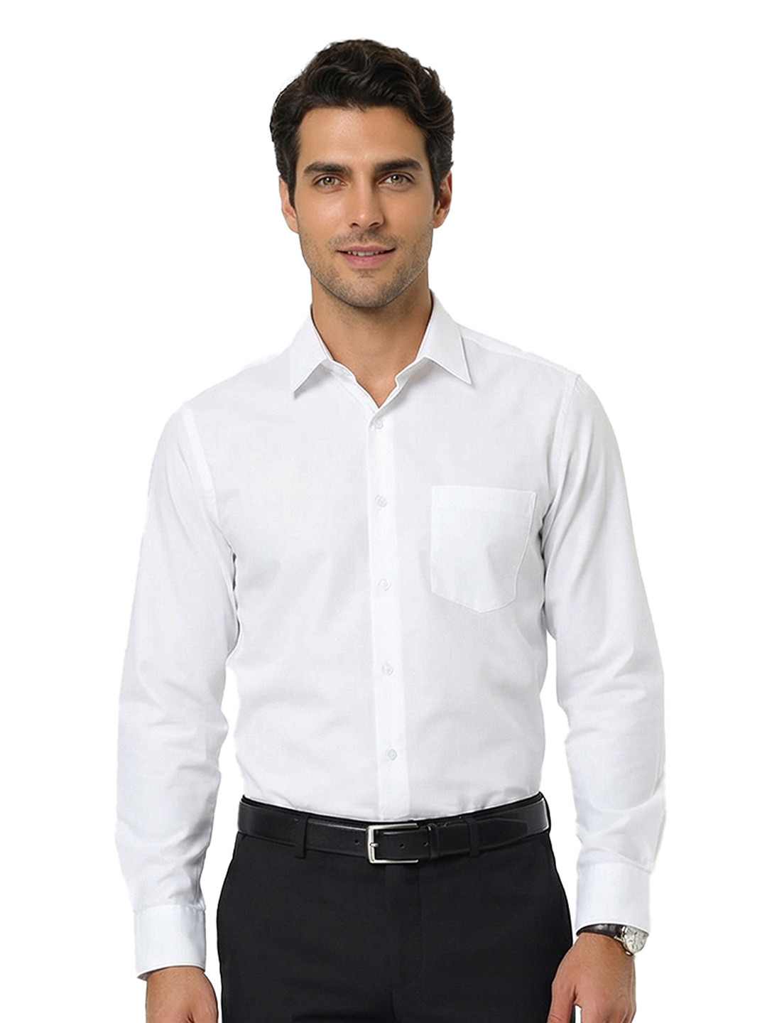 Cottonking Men Pure Cotton Full Sleeves Slim Fit Formal Shirt