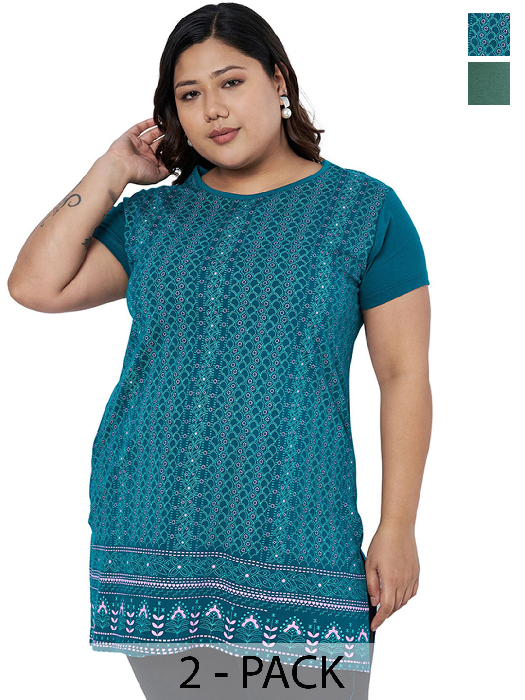 Startouch Women 2 Printed Pockets T-shirt