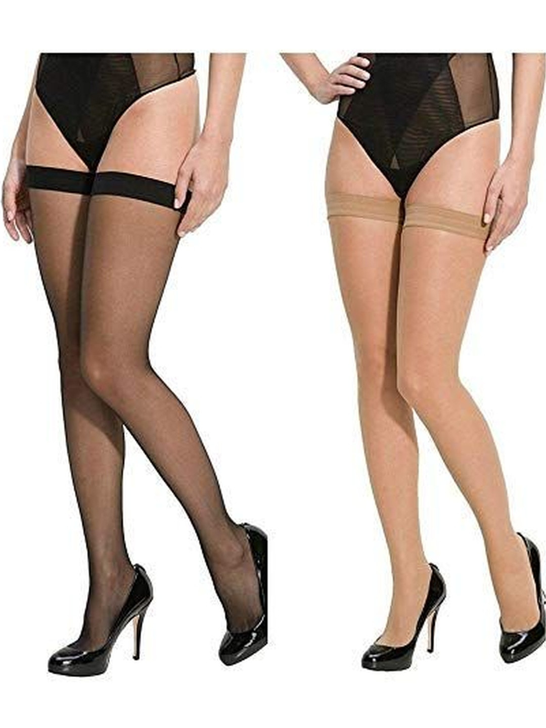 NEOBABY Women Pack of 2 Assorted Above Knee Socks