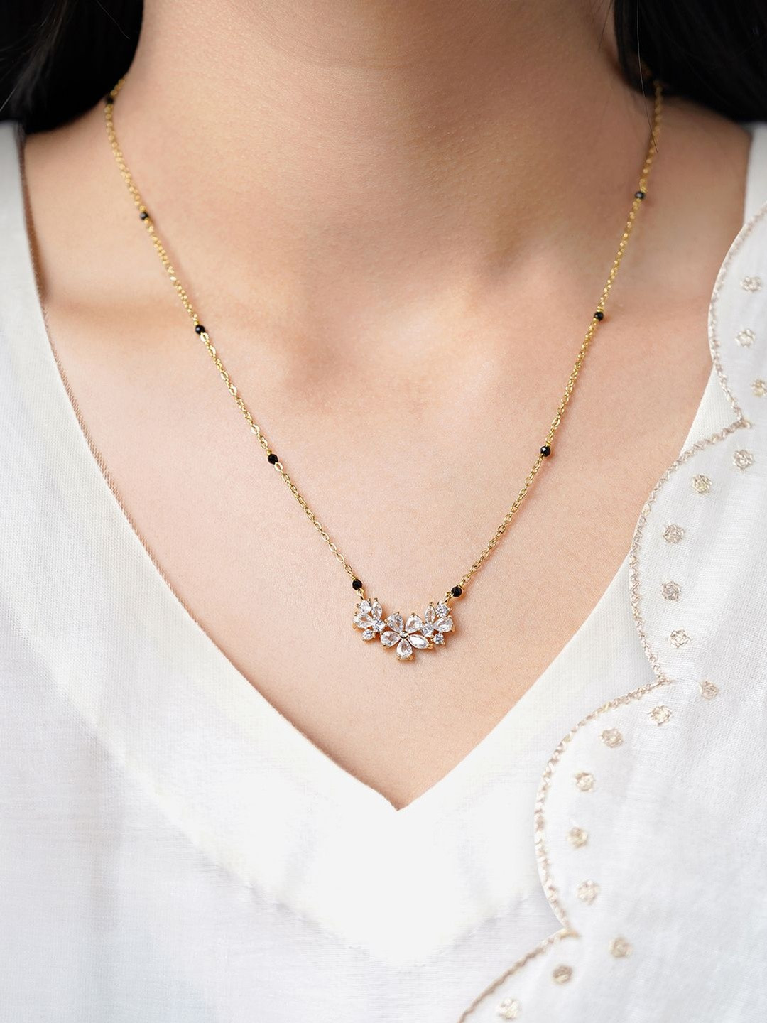 SWASHAA Gold-Plated Mangalsutra