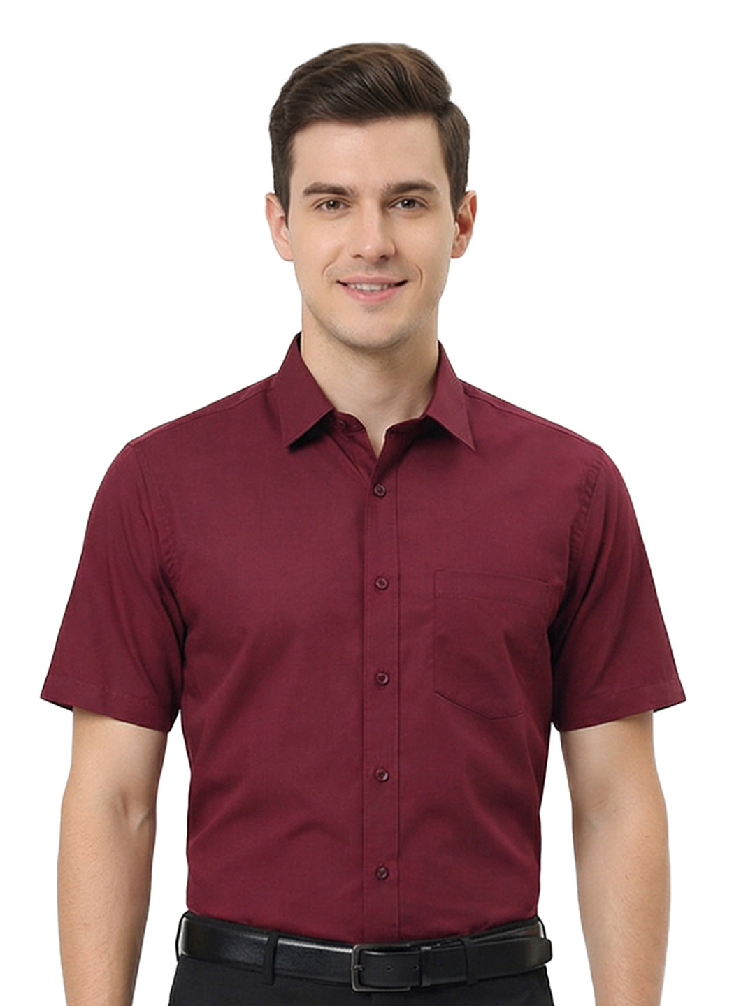Cottonking Men Pure Cotton Half Sleeves Formal Shirt