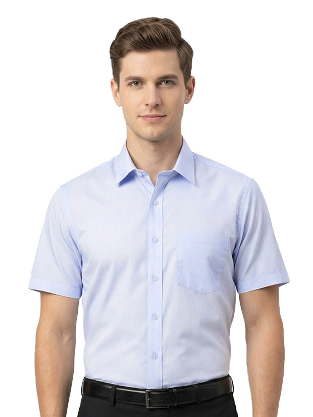 Cottonking Men Pure Cotton Half Sleeves Formal Shirt