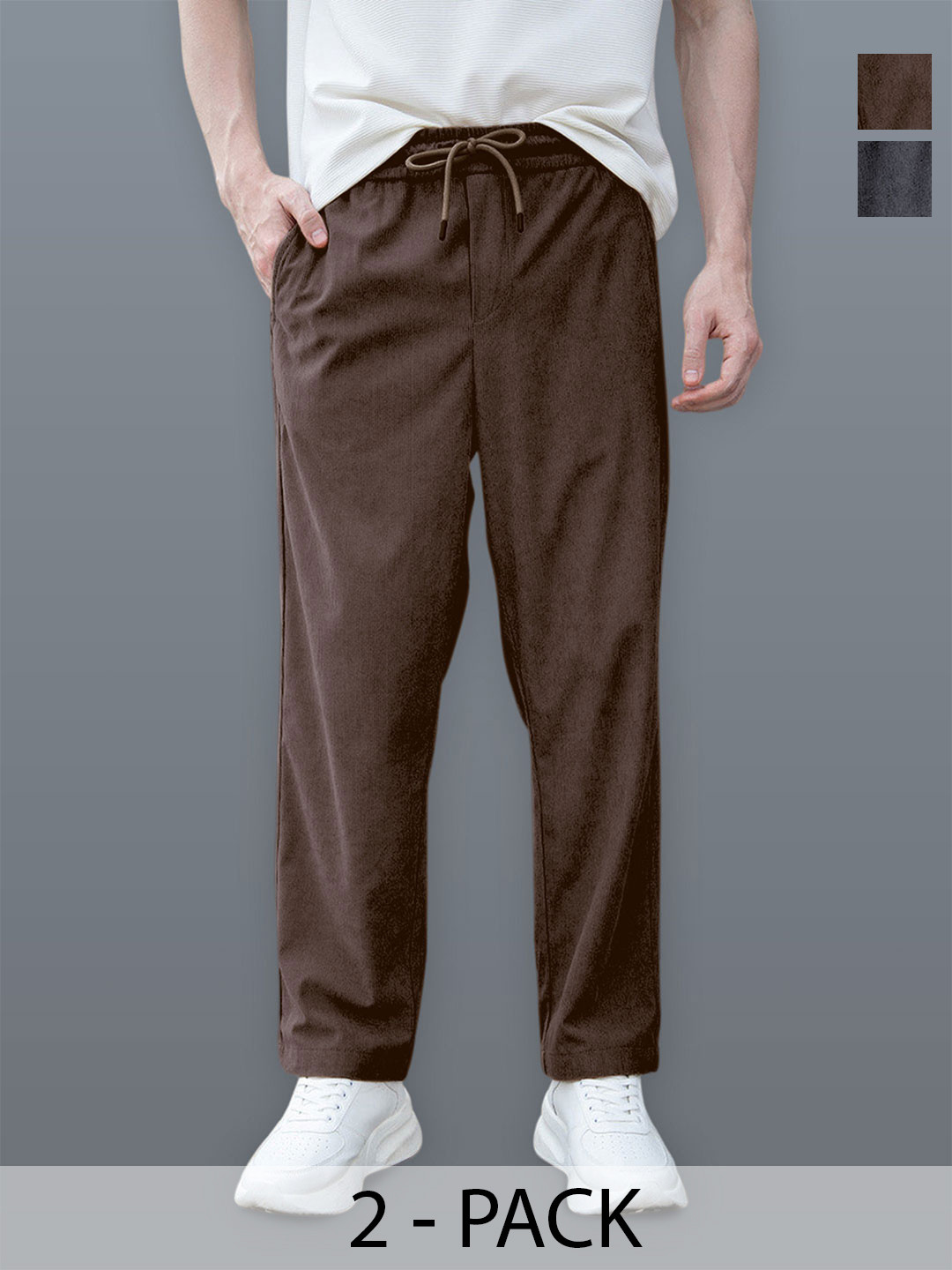 La Pajaro Men Relaxed Stain Resistant Corduroy Trousers