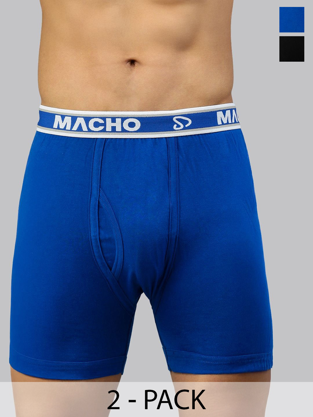 MACHO Pack Of 2 Assorted Cotton Trunks