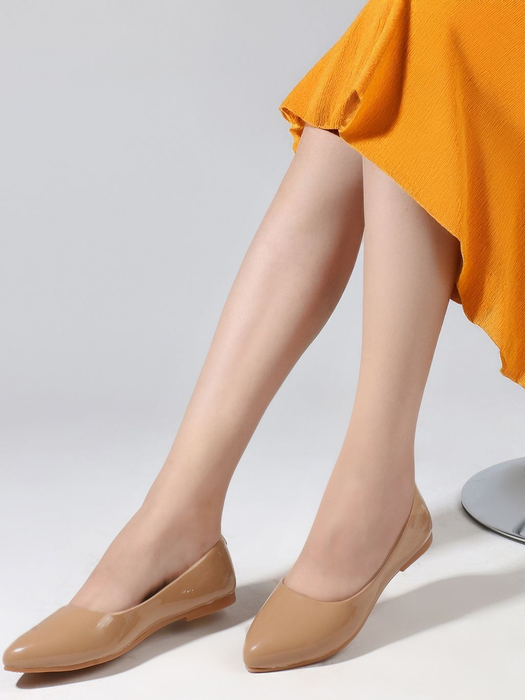 TRIKSY Women Pointed Toe Slip-On Ballerinas