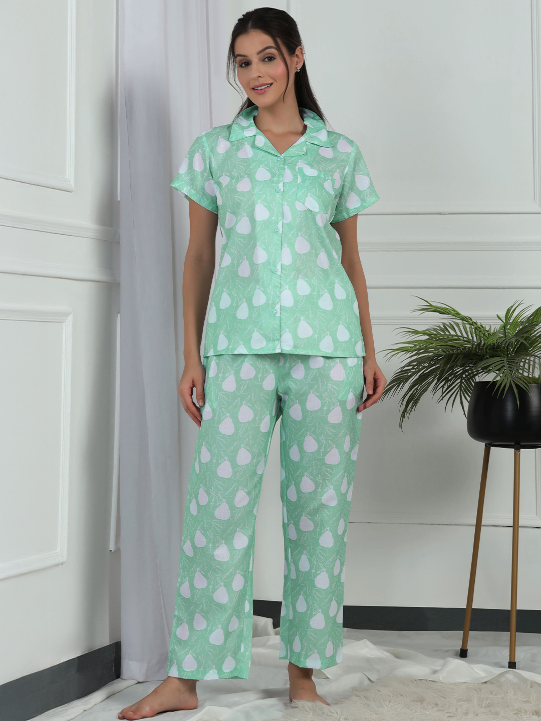 ETC X House of Comfort Women Ethnic Motifs Printed Night suit
