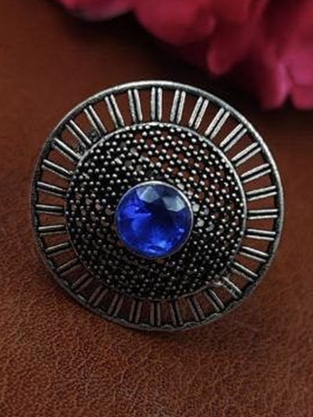 BANITHANI Stone-Studded Finger Ring