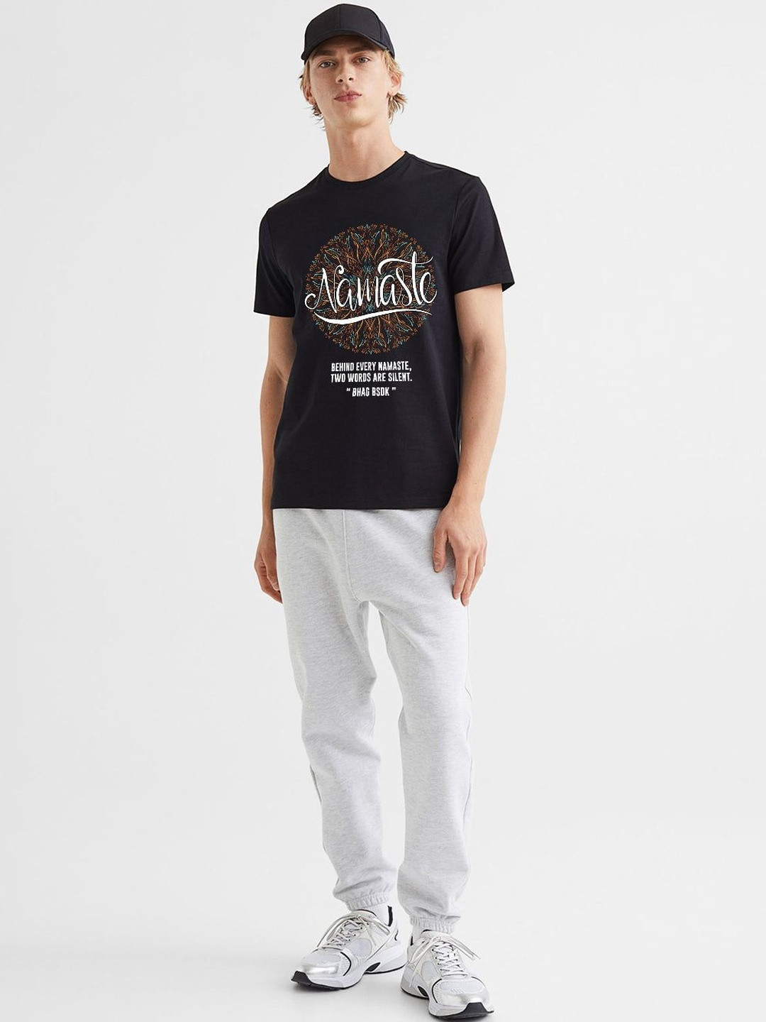 PRONK Men Typography Printed T-shirt