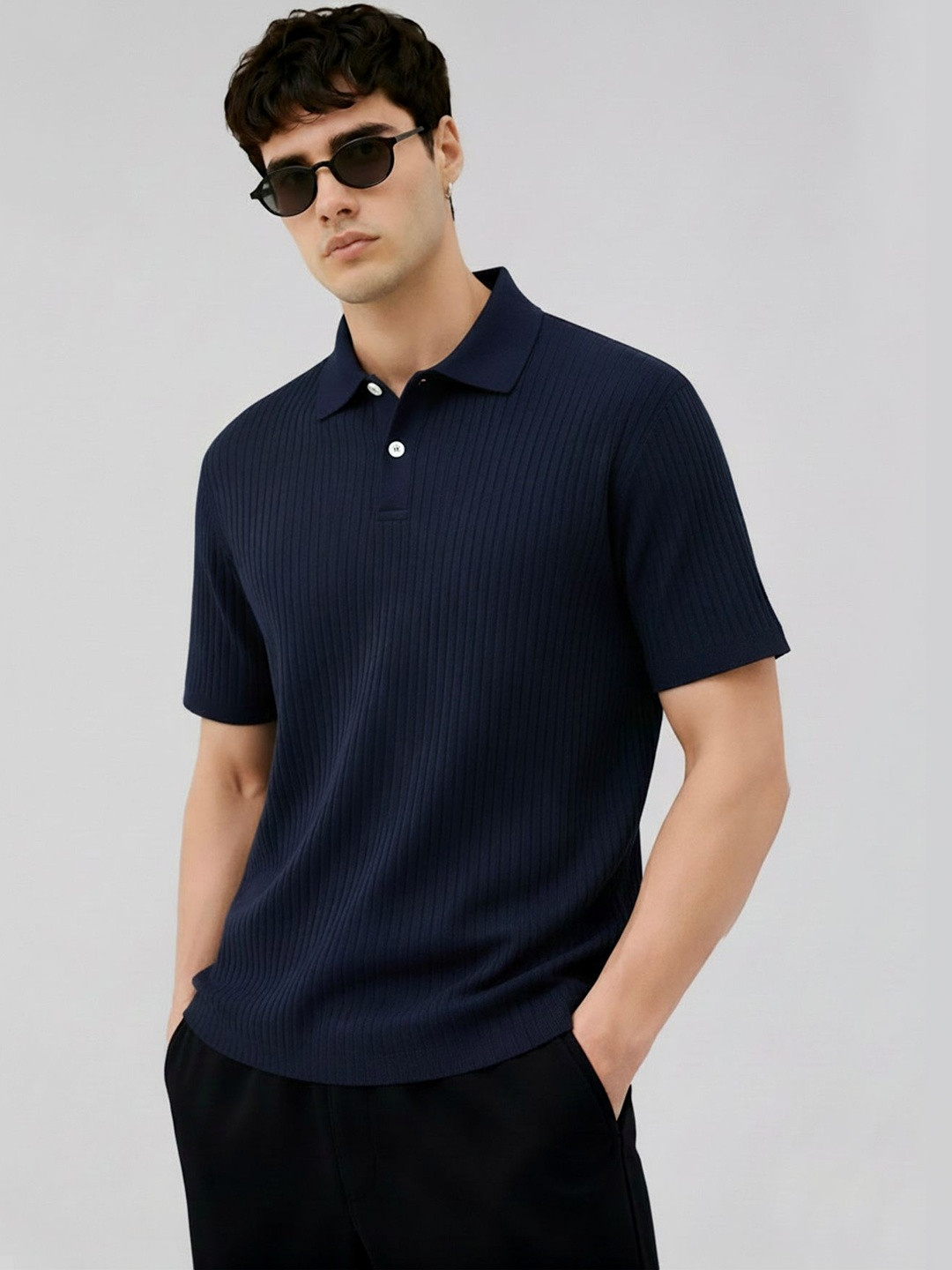 Fashion And Youth Men Polo Collar T-shirt