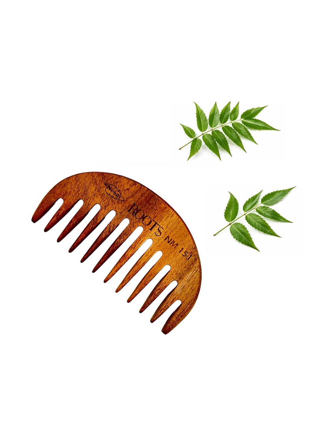 Roots Pocket Neem Wooden Comb For Dandruff Control - NM151