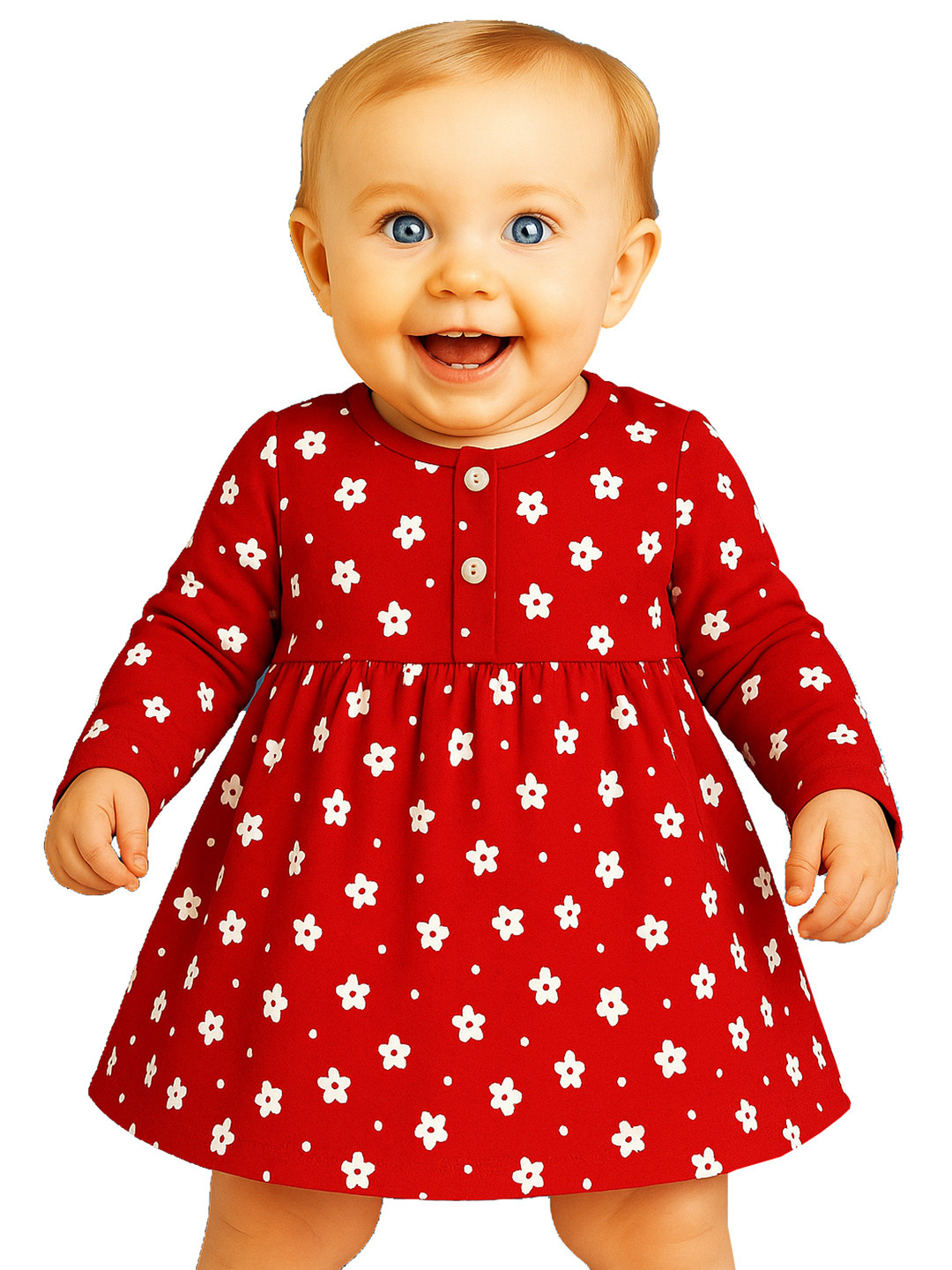 KidzzCart Polka Dot Print Fit & Flare Dress