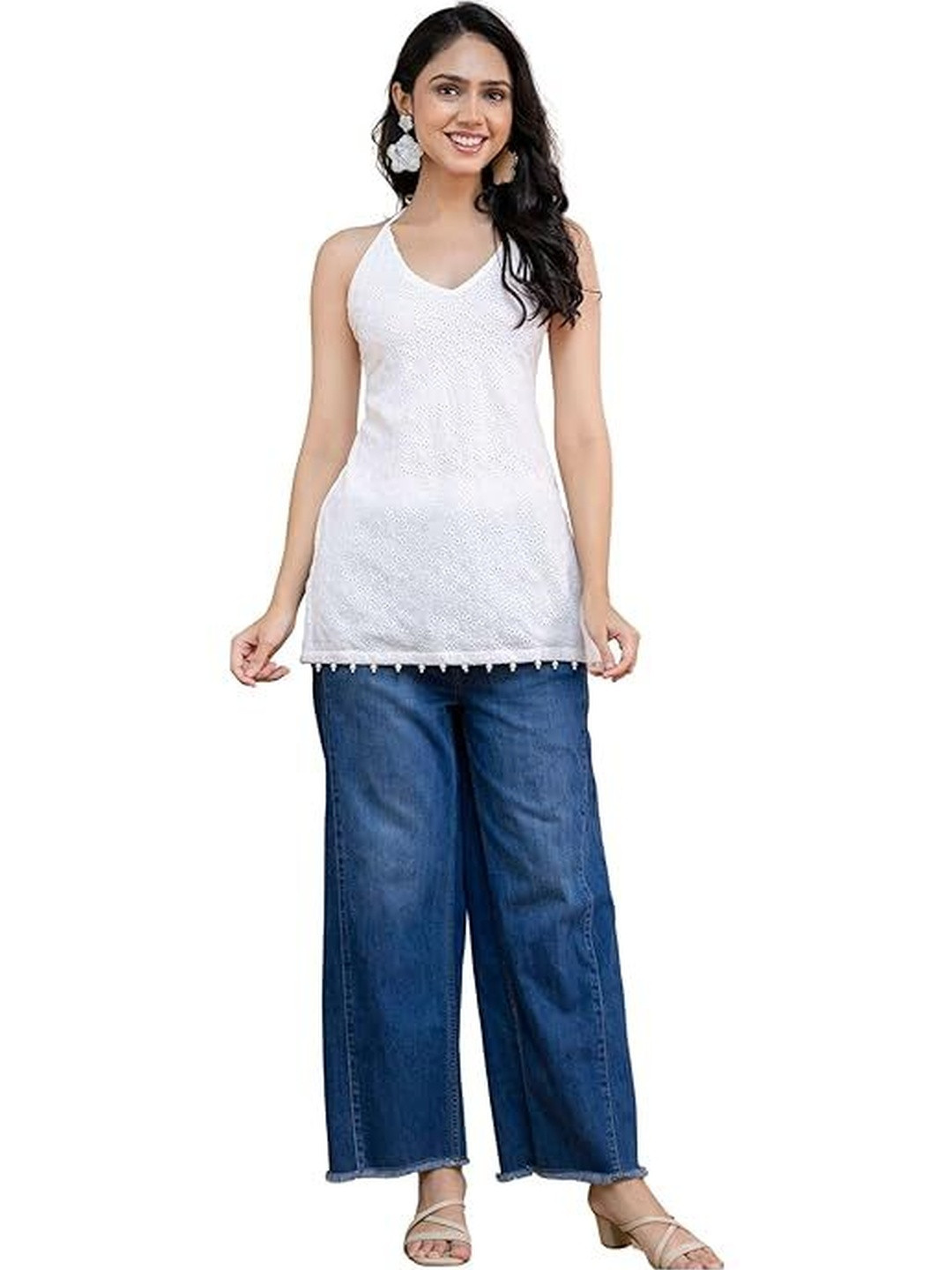 HERE&NOW Women Thread Work Kurta