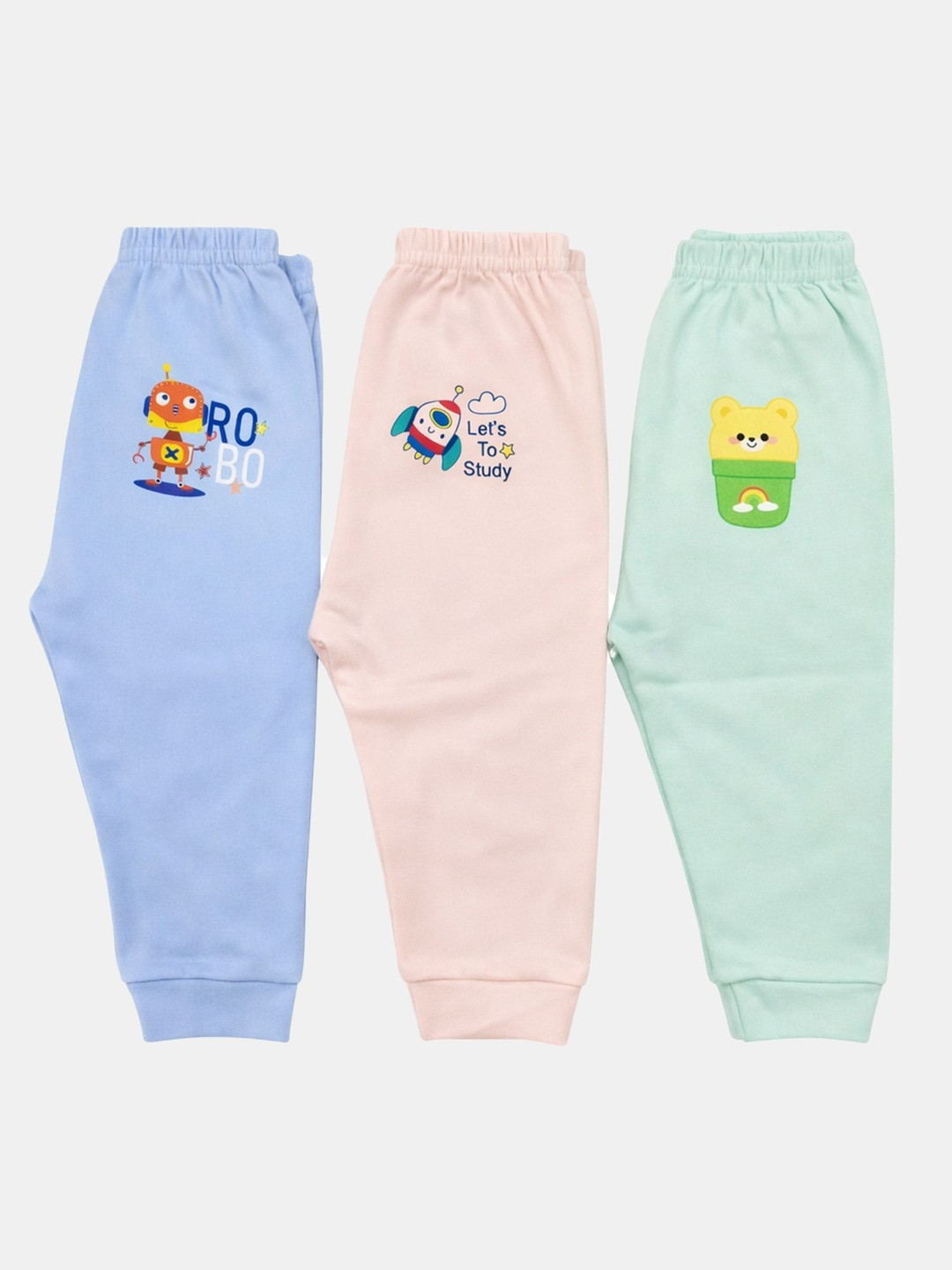 Bodycare Pack Of 3 Printed Assorted Joggers Lounge Pants