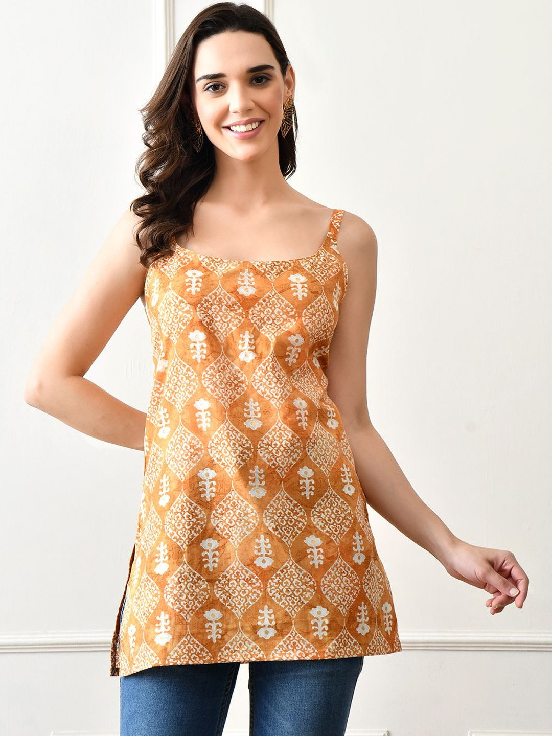 HARIKS Scoop Neck Printed Ethnic Tunic
