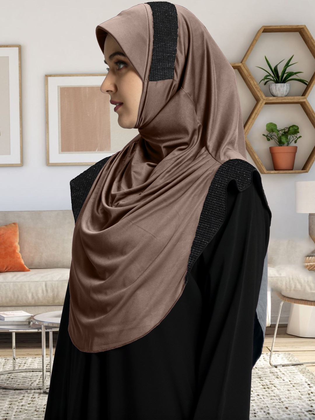 MEHAR hijab Embelished Hijab Burqas