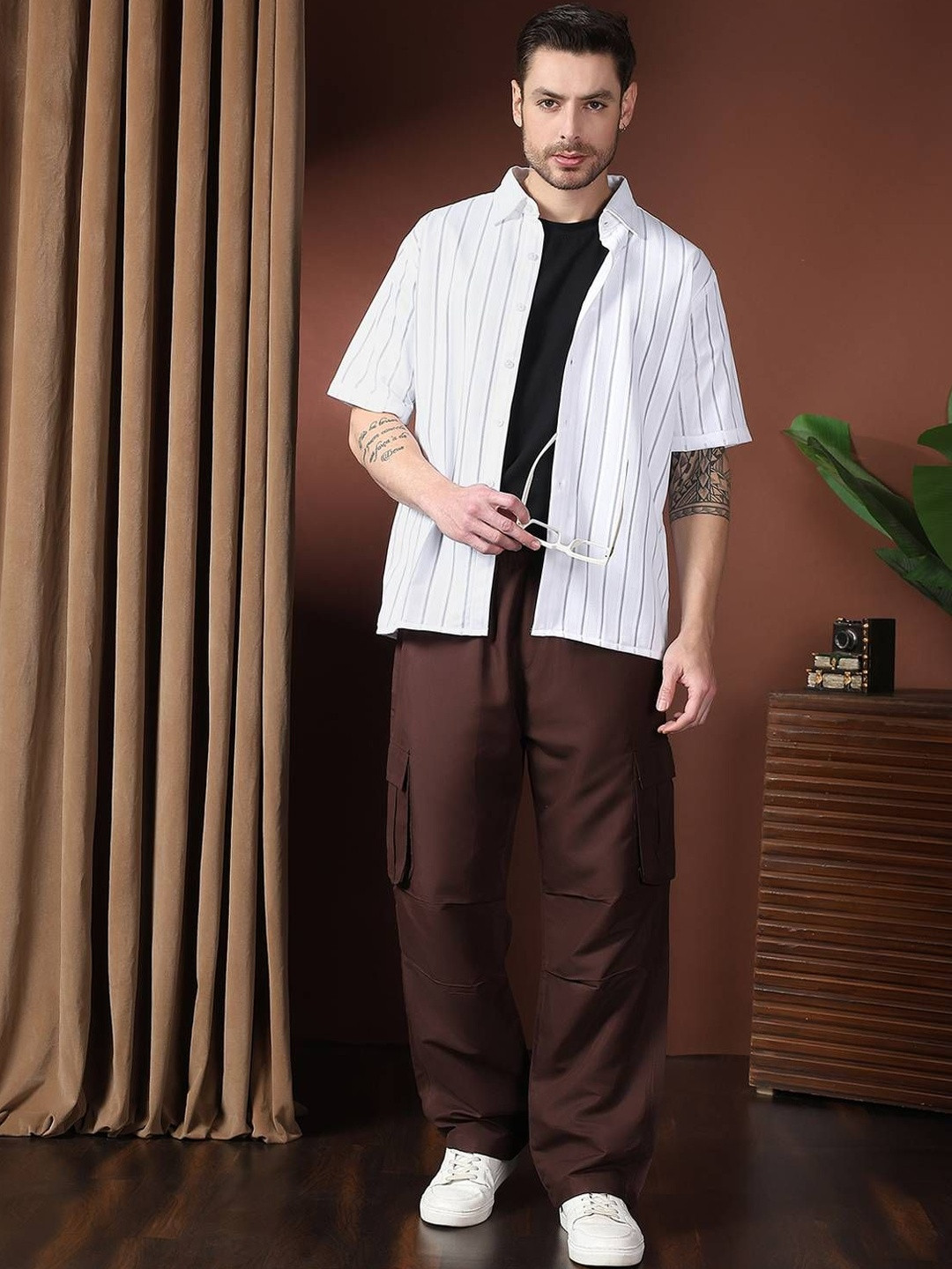 Stylecast X Kotty Men Striped Casual Shirt