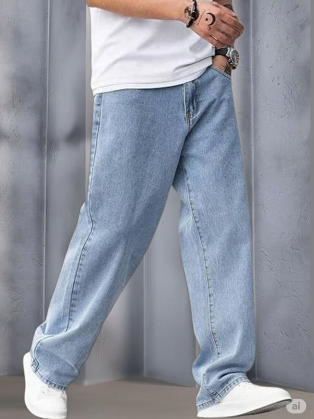 EVERFADE Men Bootcut Mid-Rise Jeans