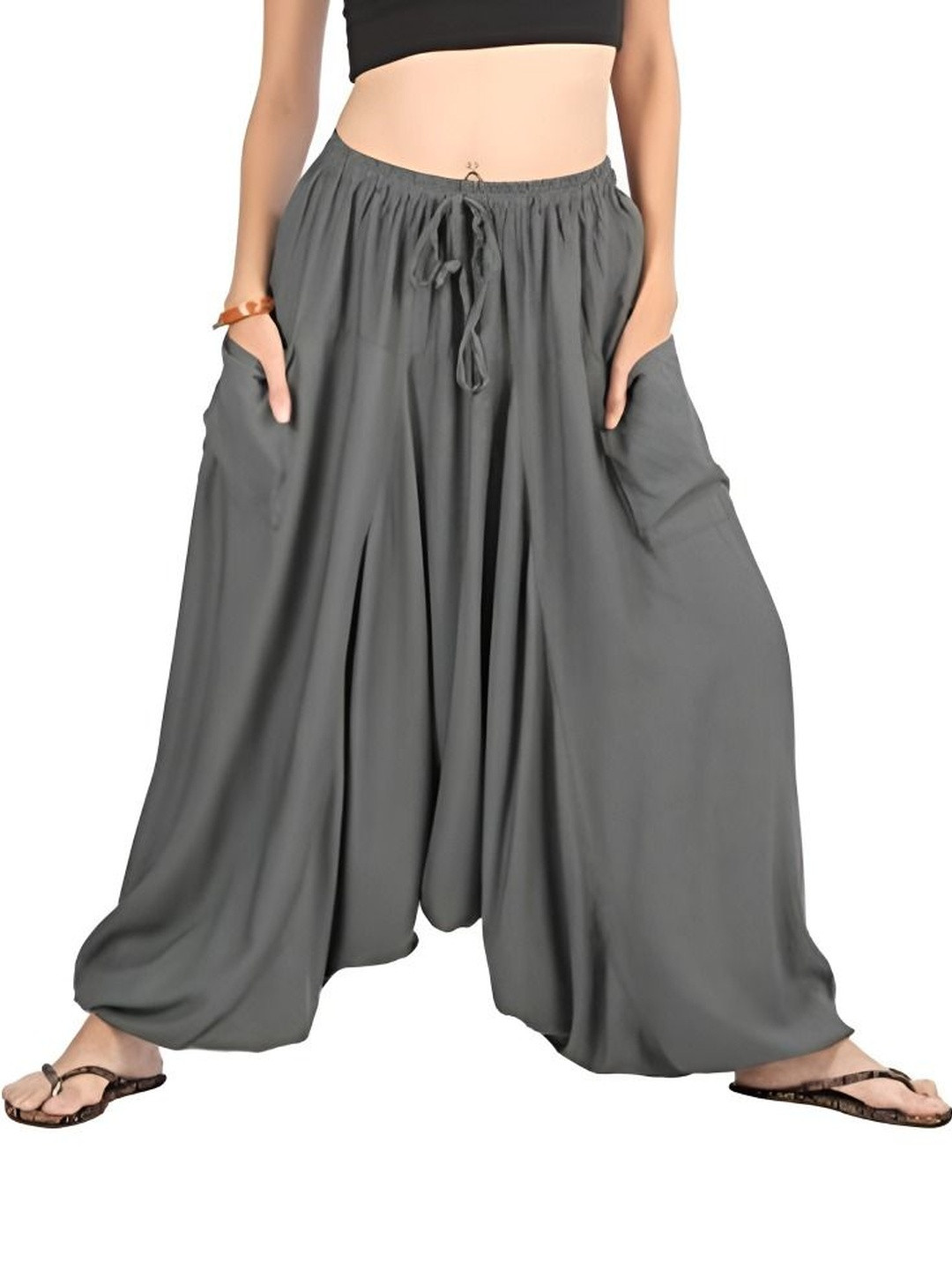 WHITEWHALE Unisex Loose Fit Harem Pants
