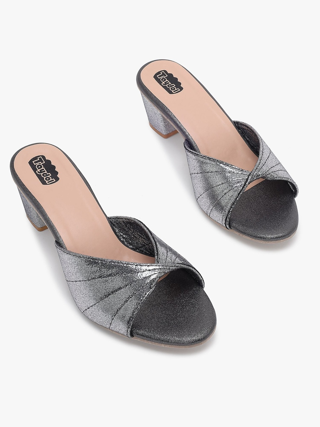 TAYDOL Textured Party Block Mules