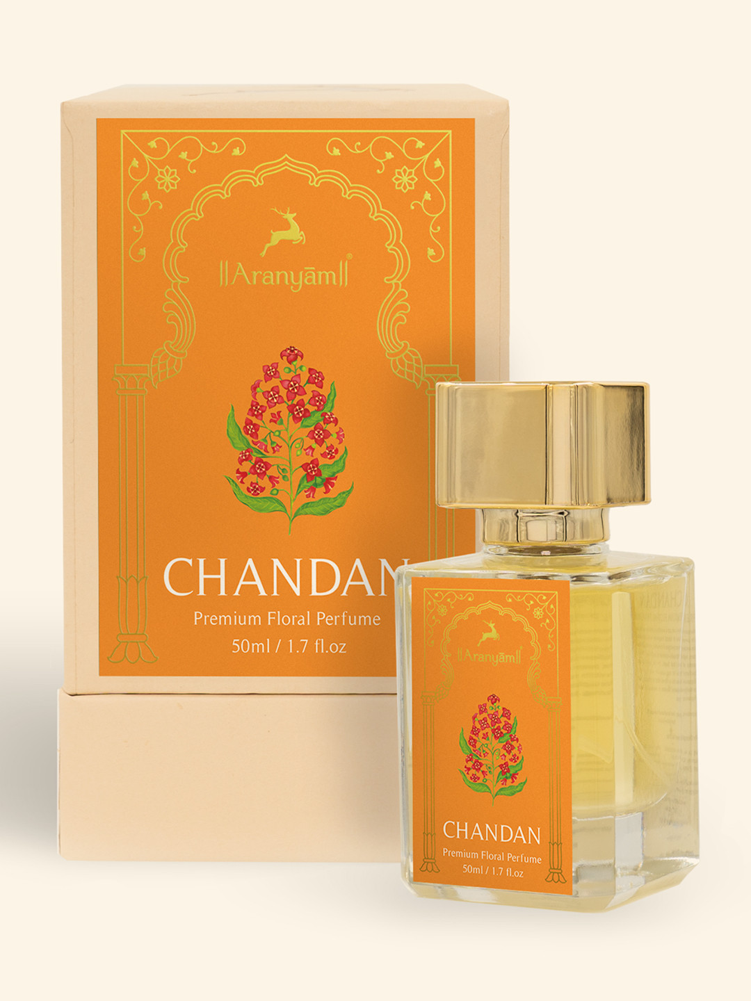 Aranyam Chandan Sandalwood Perfume ? Long Lasting Unisex Fragrance for Men & Women, 50ml