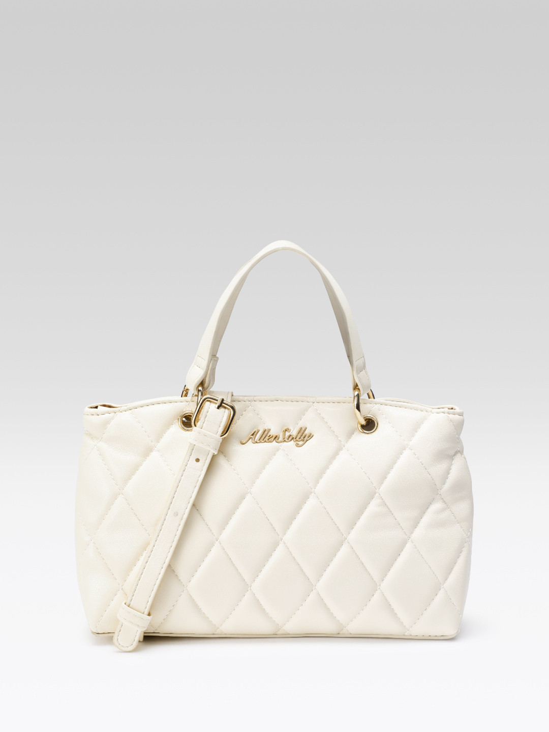 Allen Solly Geometric Quilted Handheld Bag