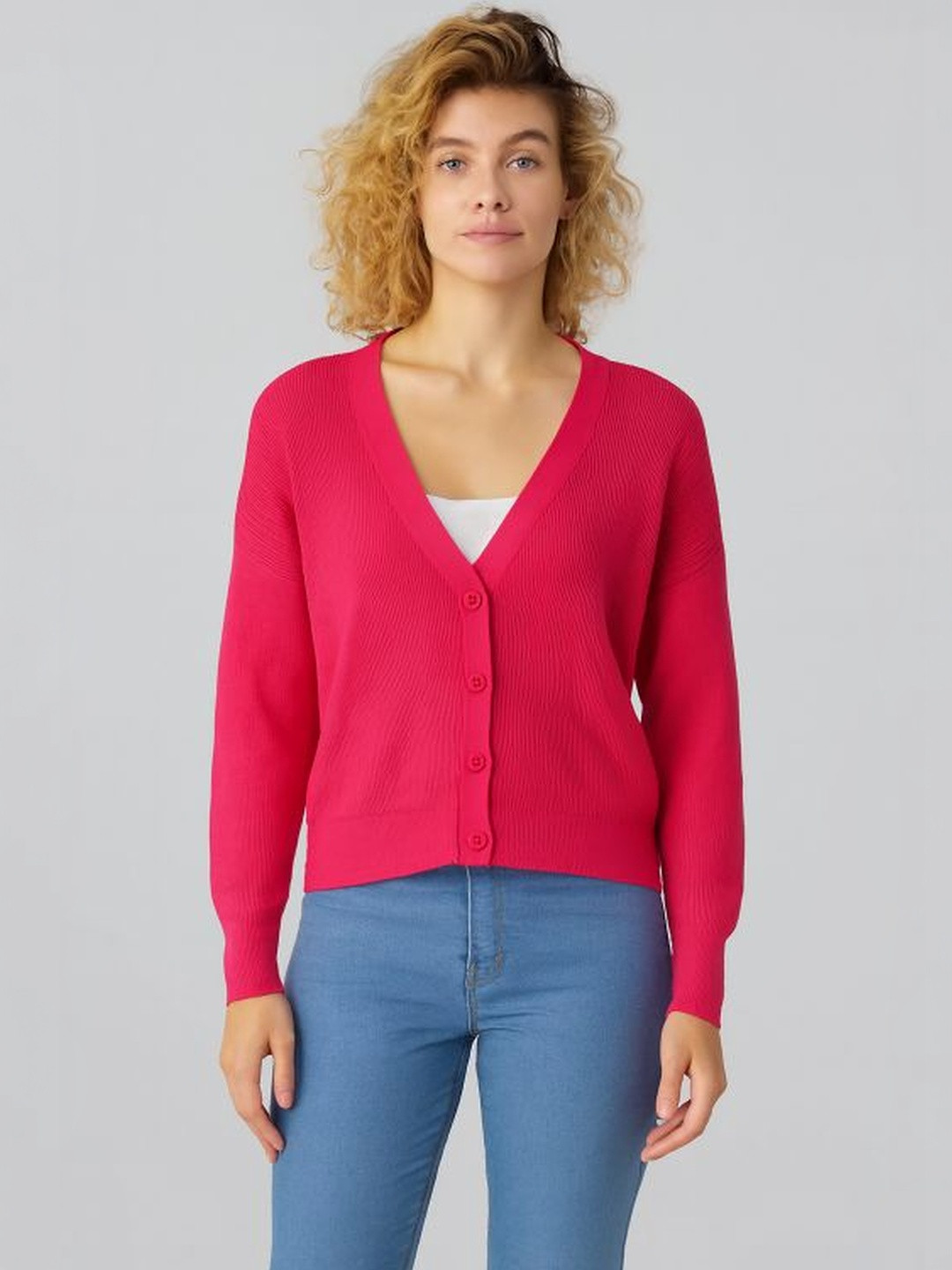 NoBarr Women Ribbed Cardigan
