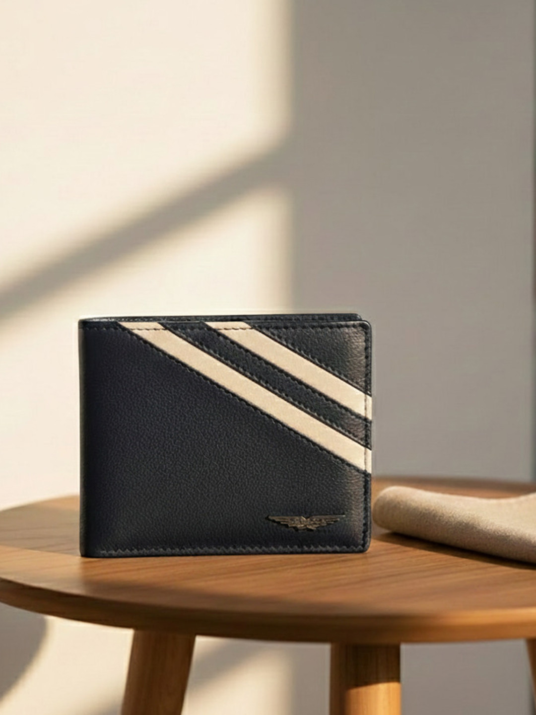 Police Men Leather Two Fold Wallet