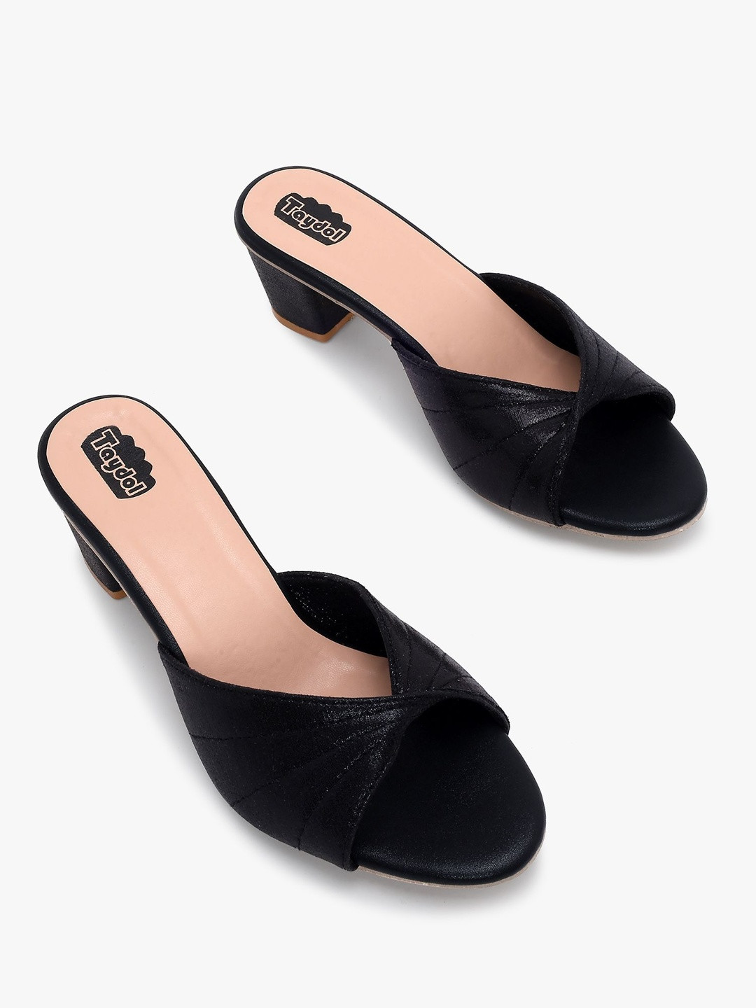 TAYDOL Textured Party Block Mules