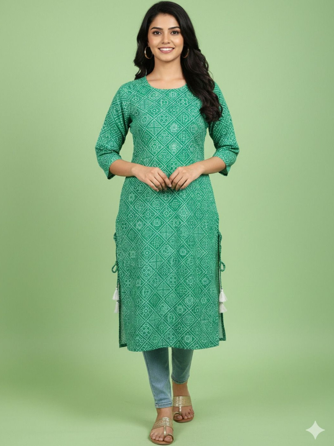 Jaipurite Women Geometric Printed Kurta