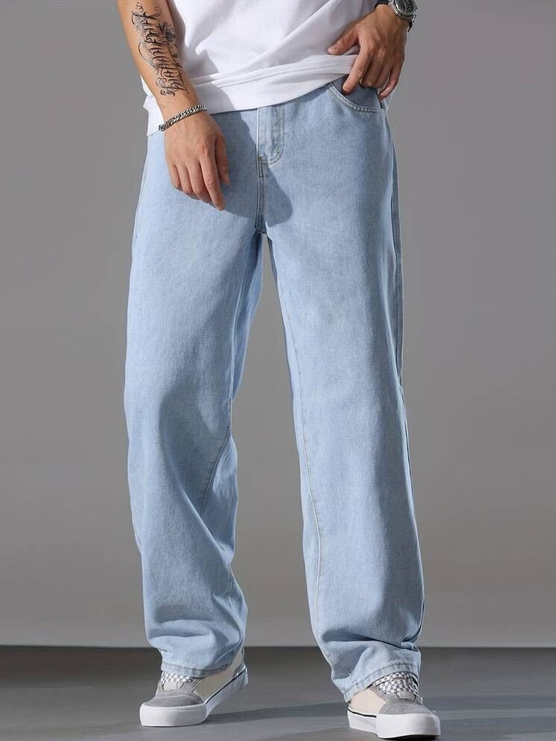 EVERFADE Men Bootcut Mid-Rise Jeans