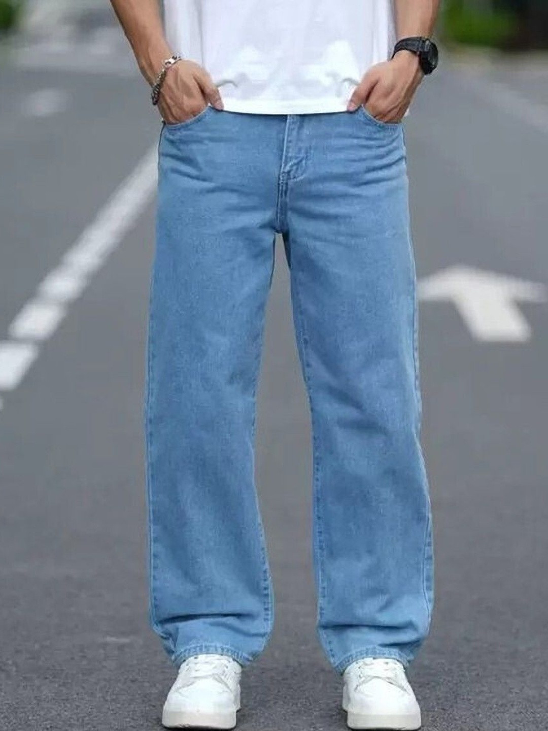 EVERFADE Men Relaxed Fit Mid-Rise Jeans