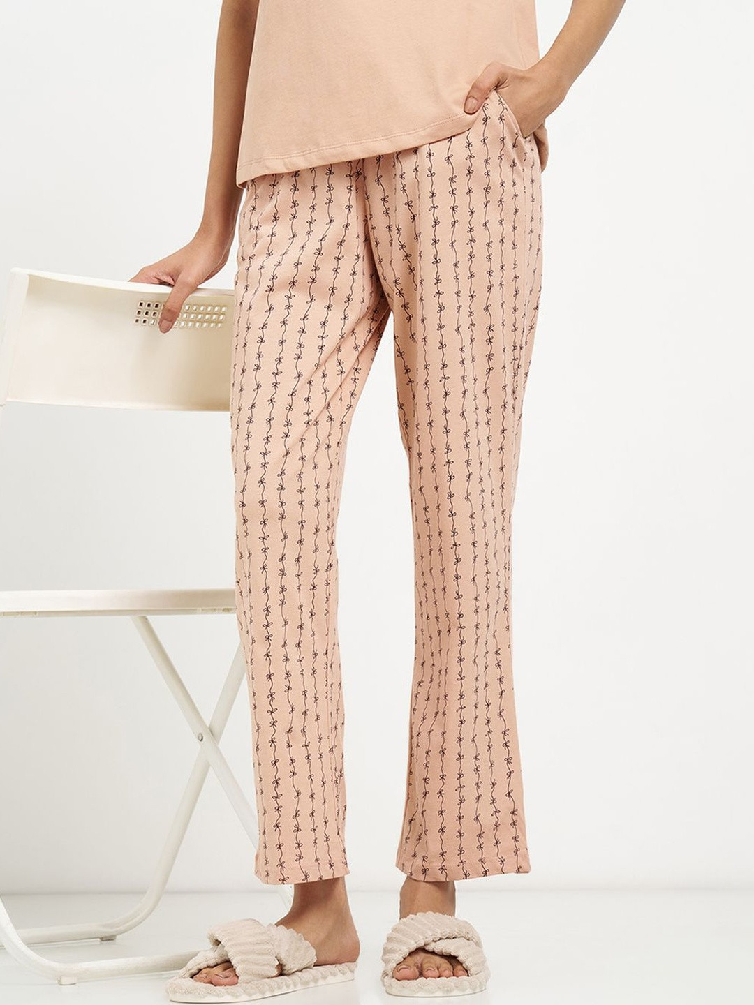 Dreamz by Pantaloons Pure Cotton Printed Lounge Pants