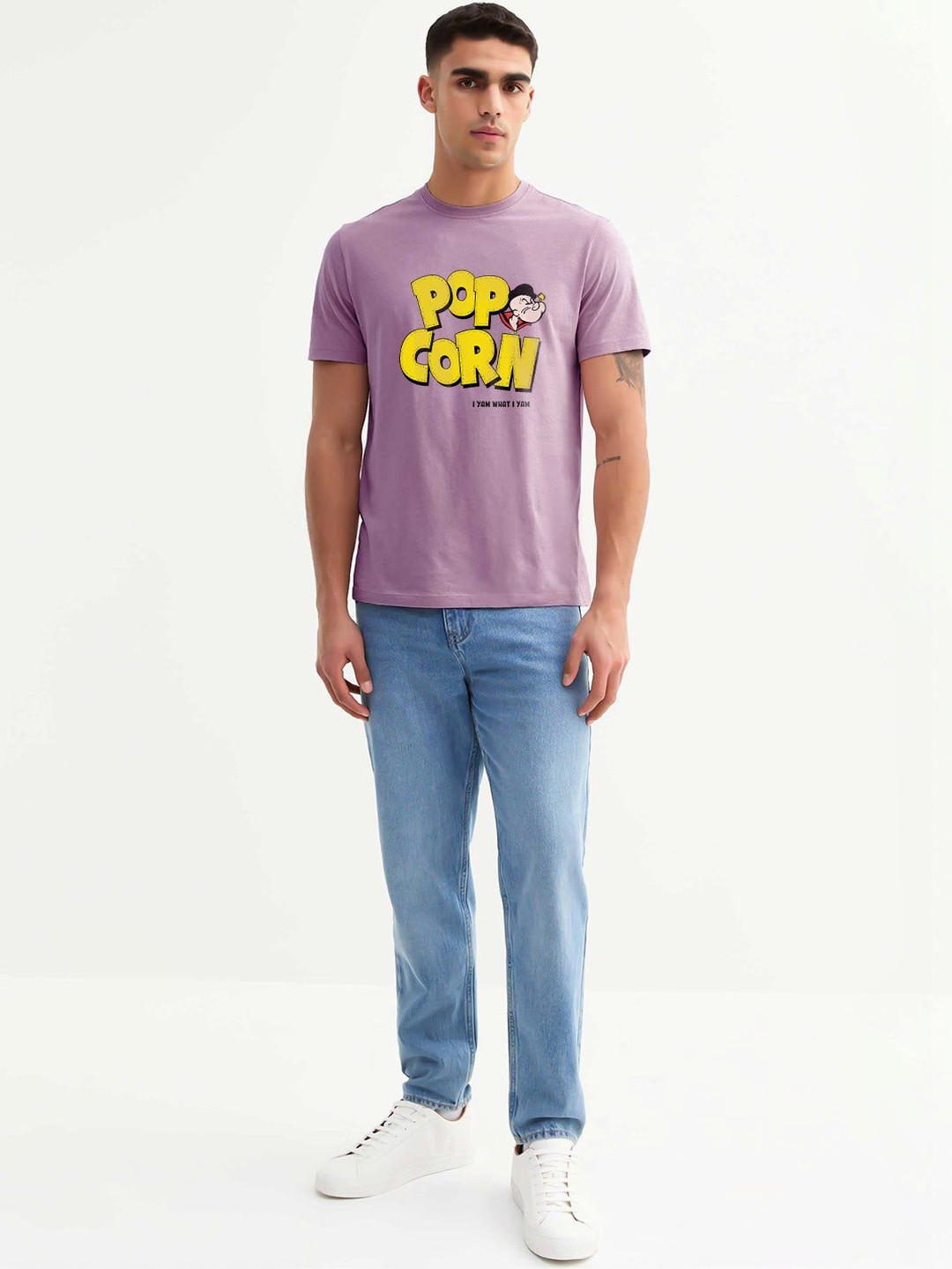 PRONK Men Popeye Printed T-shirt