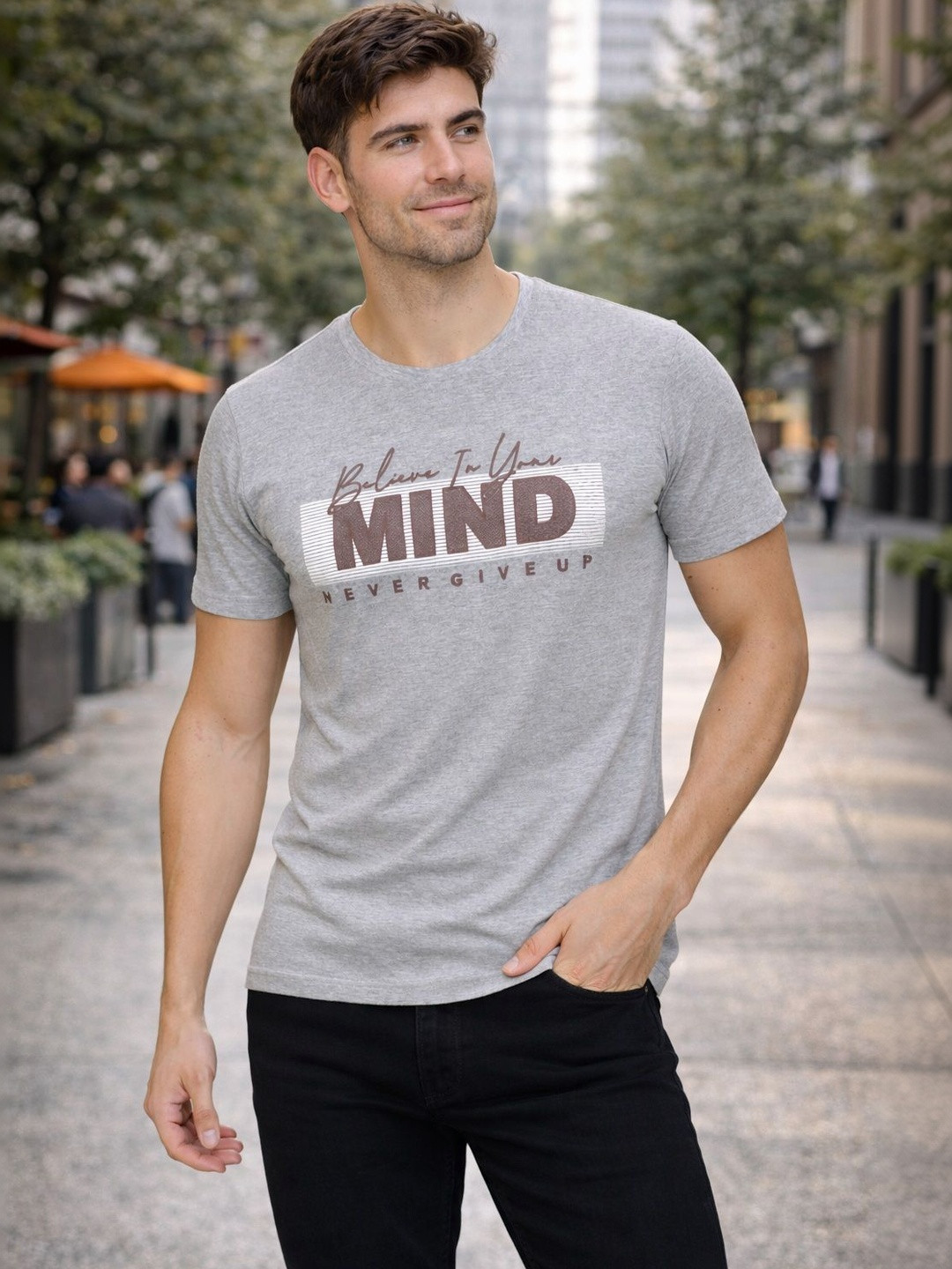 Raves Men Typography Printed T-shirt