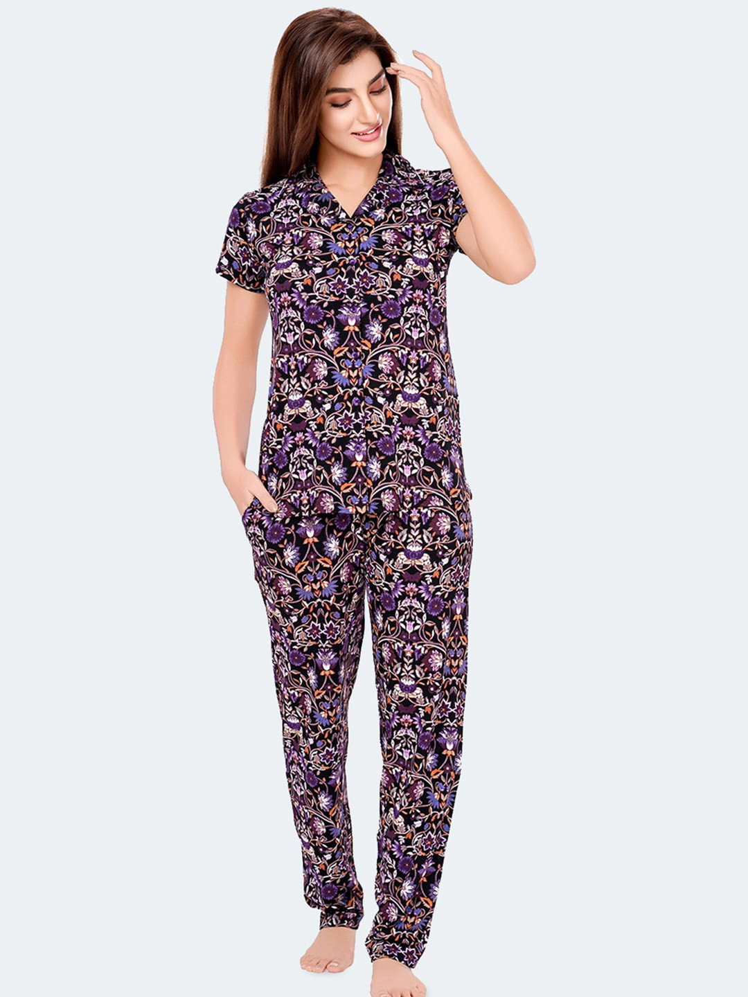 Juliet Women Printed Night suit
